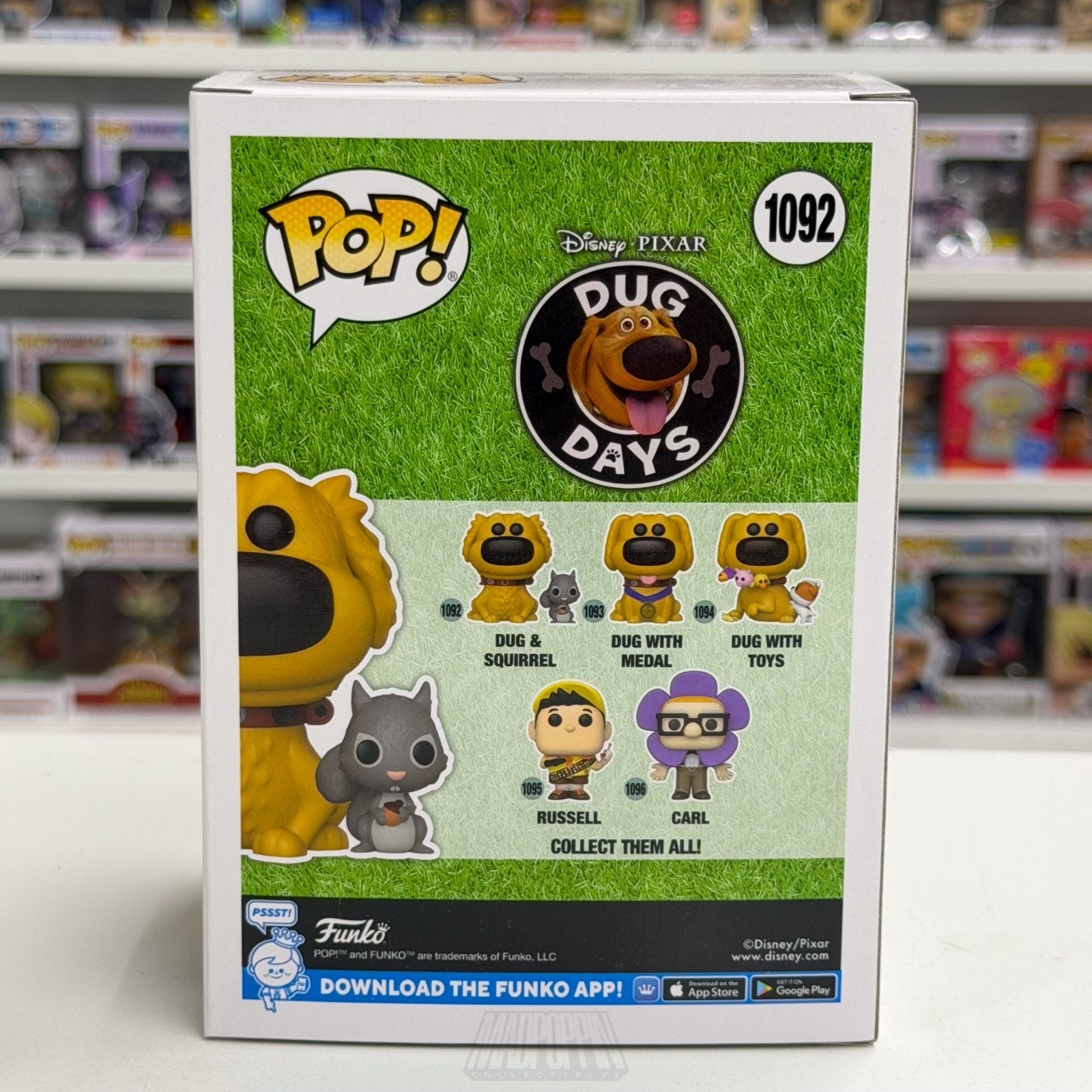 Funko Pop Disney Pixar Dug Days & Squirrel 1092 Up Dog Animation Vinyl Figure