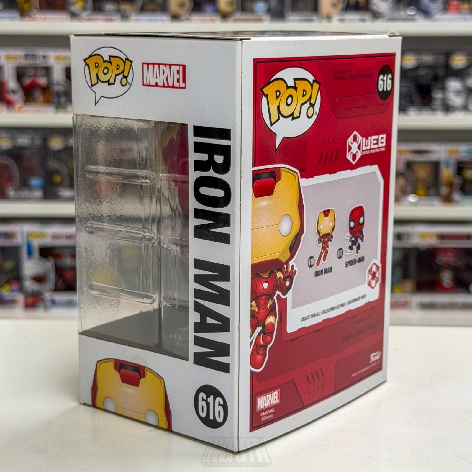 Funko Pop Marvel WEB Iron Man Disney Park Exclusive 616 Superhero Vinyl Figure