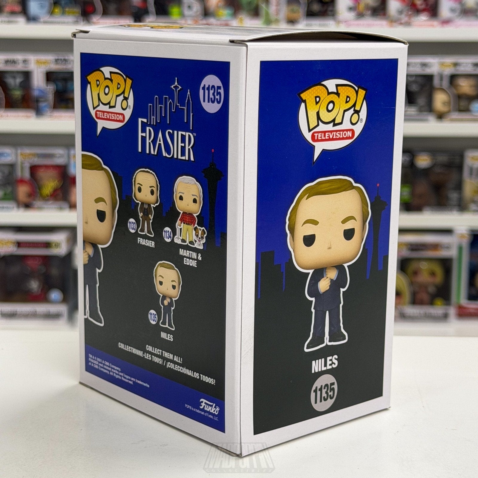 Funko Pop TV Frasier Niles Crane 1133 NBC Sitcom Cheers Spin-Off Vinyl Figure