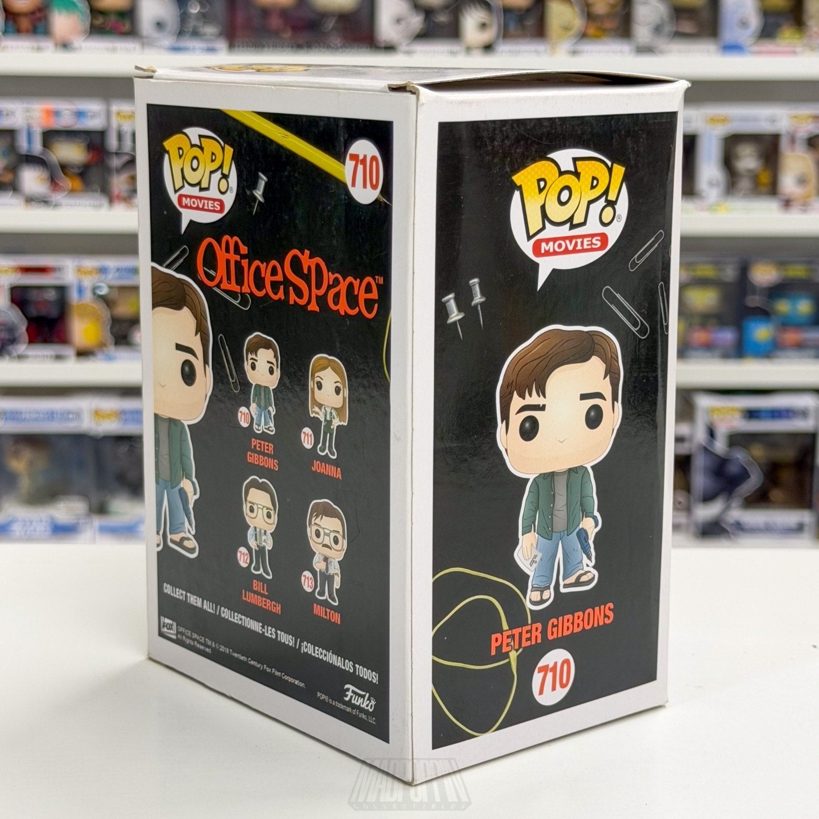 Funko Pop Movies Office Space Peter Gibbons 710 Initech TPS Reports Vinyl Figure