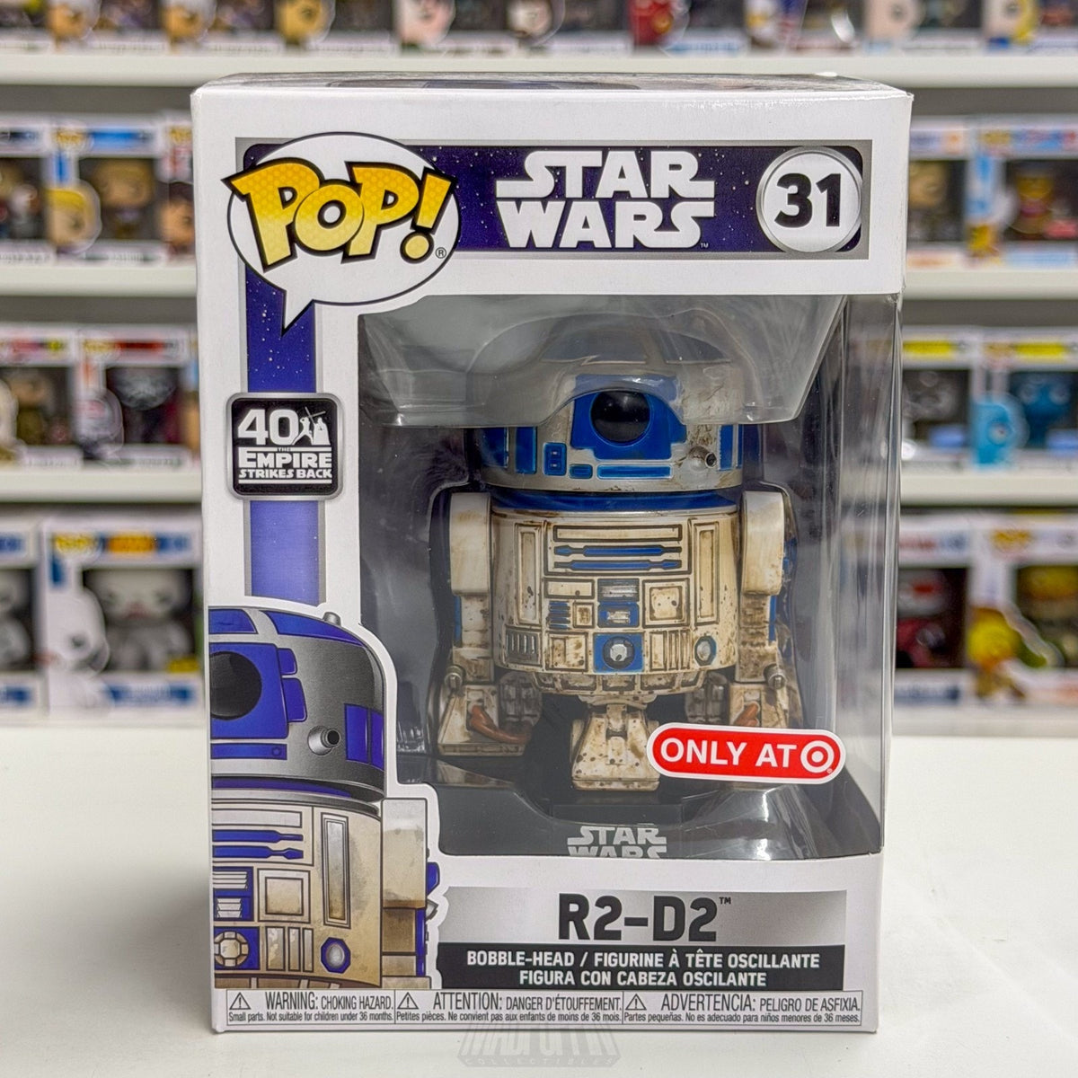 Funko Pop Star Wars Empire Strikes Back R2-D2 Dagobah Target 31 Toy Vinyl Figure