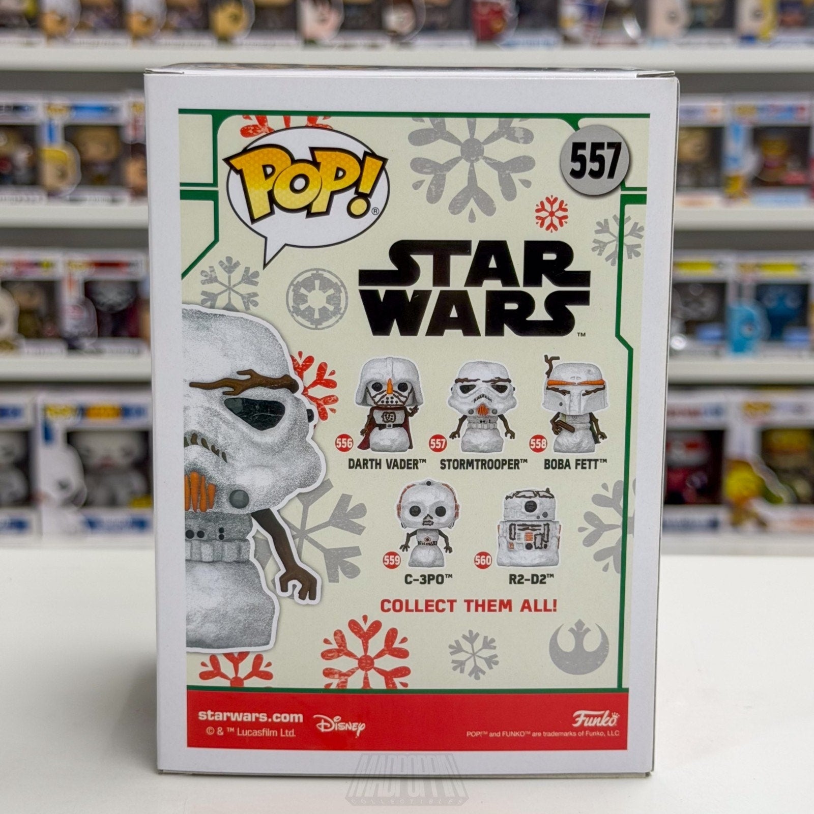 Funko Pop Star Wars Stormtrooper Christmas Snowman 557 Holiday Toy Vinyl Figure