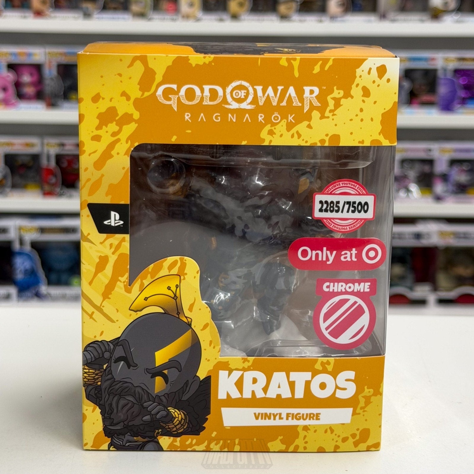 Youtooz God of War Ragnarok Kratos Chrome Target Exclusive 2285/7500 Toy Figure