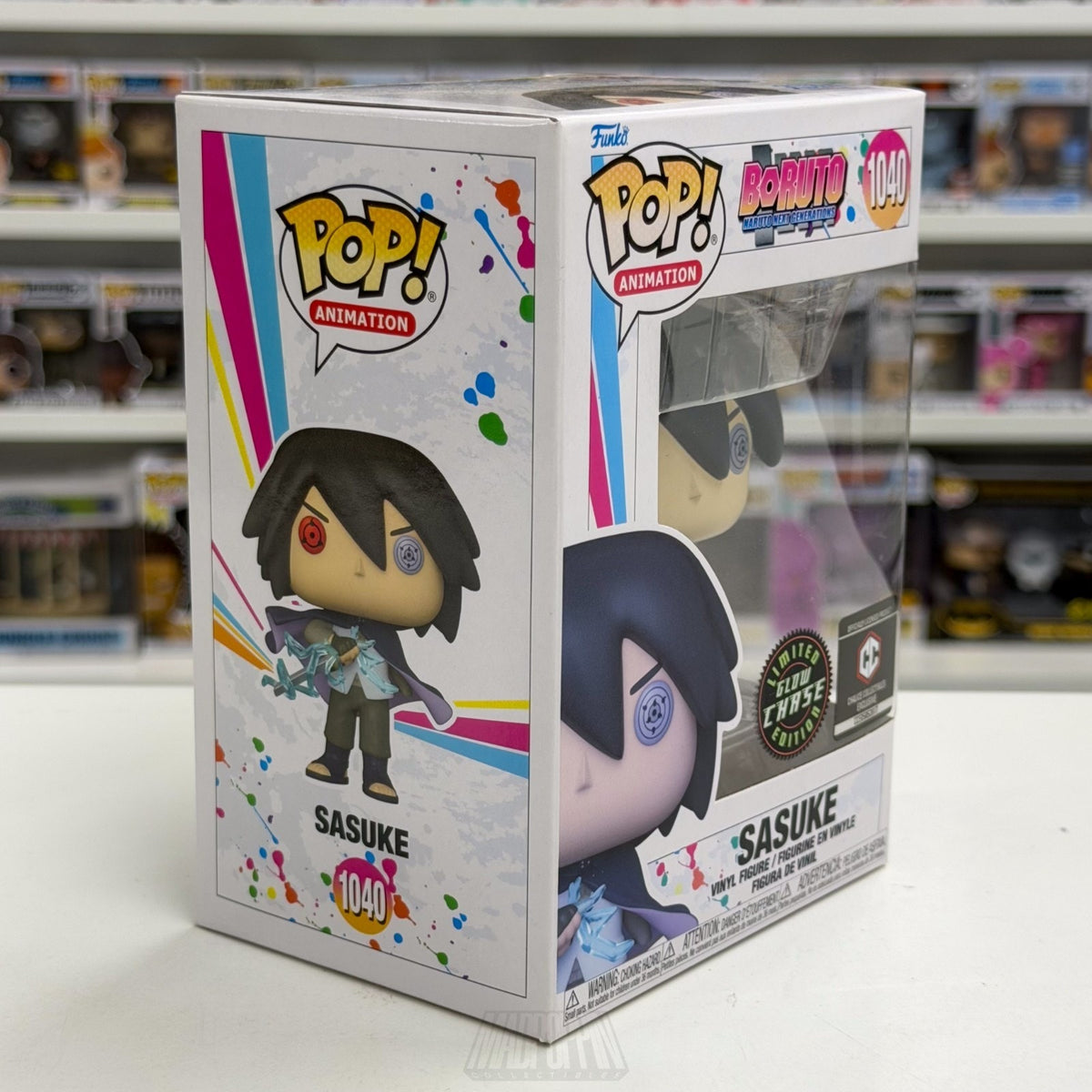 Funko Pop Anime Boruto Sasuke Glow Chalice Chase 1040 Japan Manga Vinyl Figure
