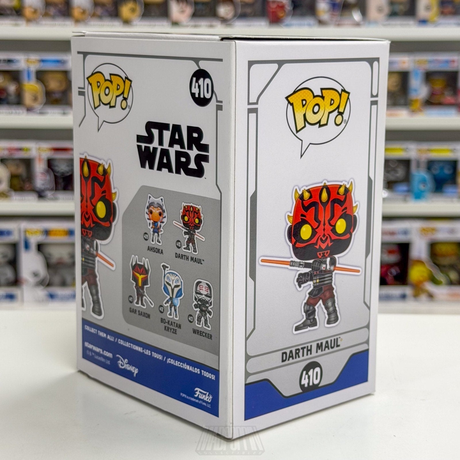 Funko Pop Star Wars Clone Wars Darth Maul Lightsaber 410 Sith Lord Vinyl Figure