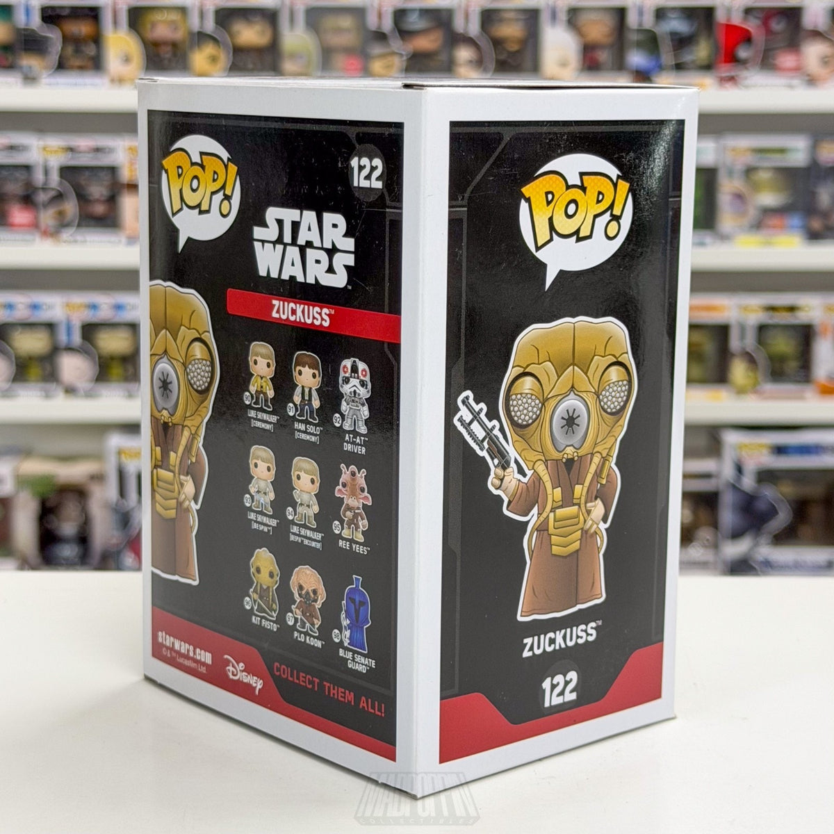 Funko Pop Star Wars Zuckuss Toy Wars 122 ESB Force Bounty Hunter Vinyl Figure