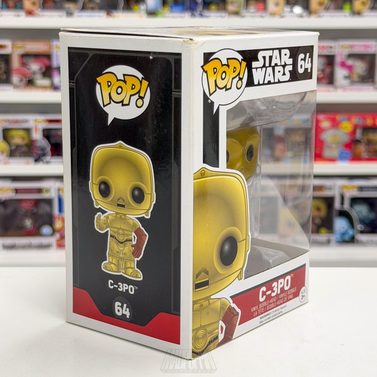 Funko Pop Star Wars Episode VII The Force Awakens C-3PO Red Arm 64 Vinyl Figure