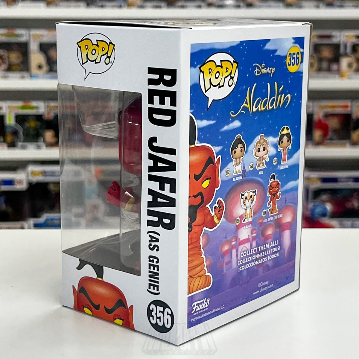 Funko Pop Disney Aladdin Red Jafar as Genie 356 Sultan Villian Toy Vinyl Figure