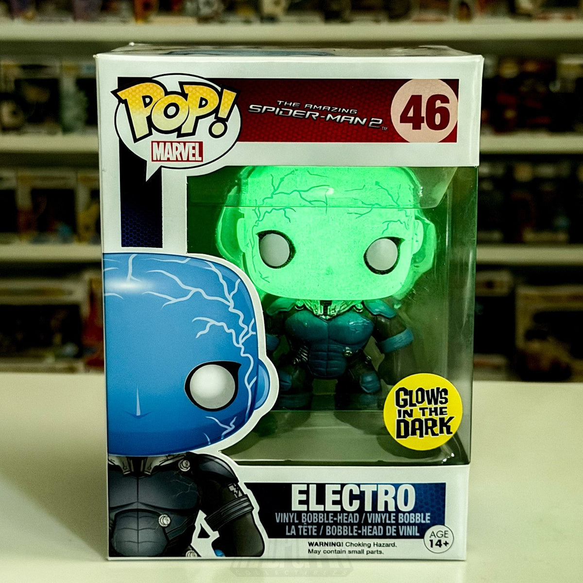 Funko Pop Marvel Amazing Spider-Man 2 Electro Glow 46 Oscorp Toy Vinyl Figure