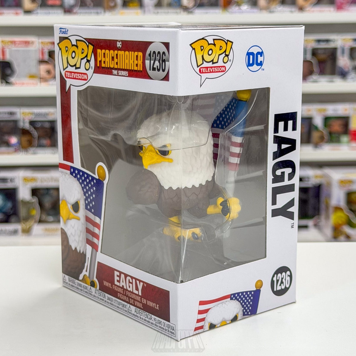 Funko Pop TV Peacemaker Eagly 1236 Suicide Squad Vigilante Eagle Vinyl Figure