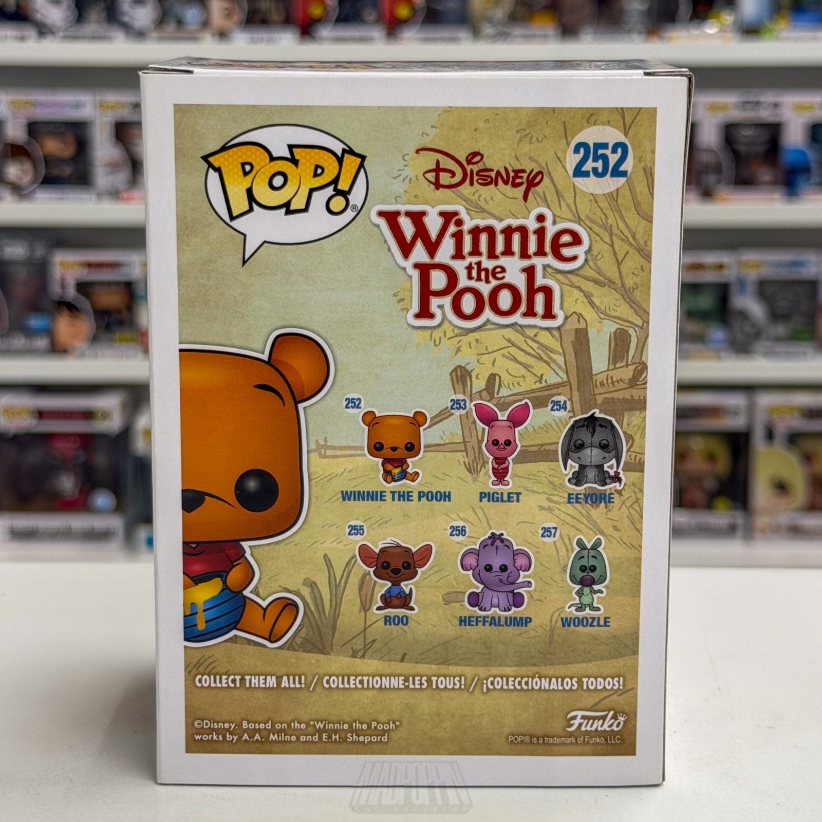 Funko Pop Disney Winnie The Pooh Sitting Flocked Special Edition 252 Bear Figure