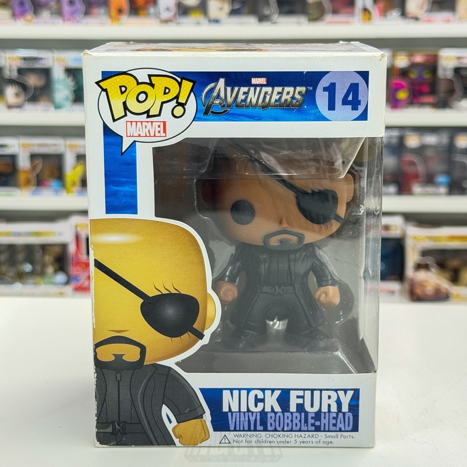 Funko Pop Marvel Avengers Nick Fury 2012 Vaulted 14 SHIELD Agent Vinyl Figure