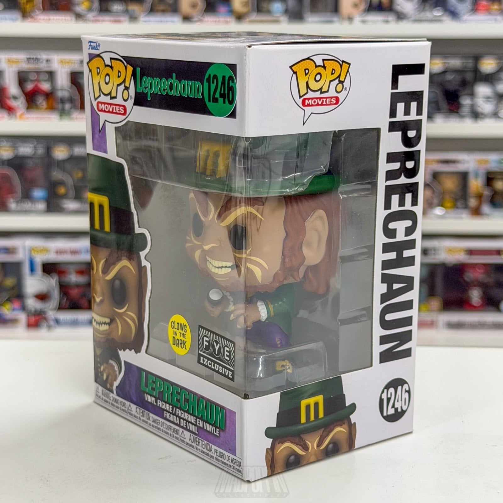 Funko Pop Movie Leprechaun Glow FYE 1246 Horror Comedy Cult Classic Vinyl Figure
