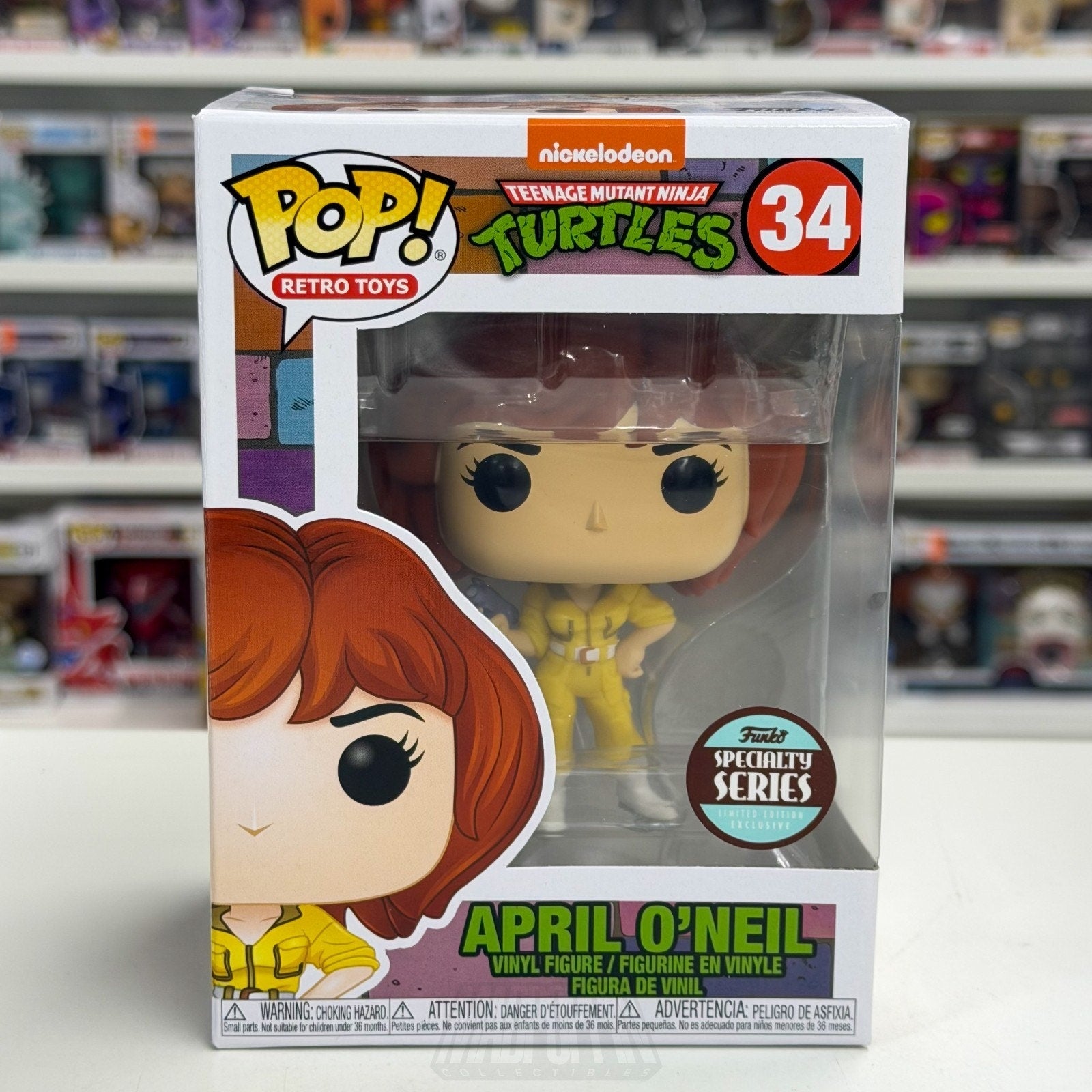 Funko Pop Retro Toys TMNT Turtles April O'Neil Specialty Series 34 Vinyl Figure