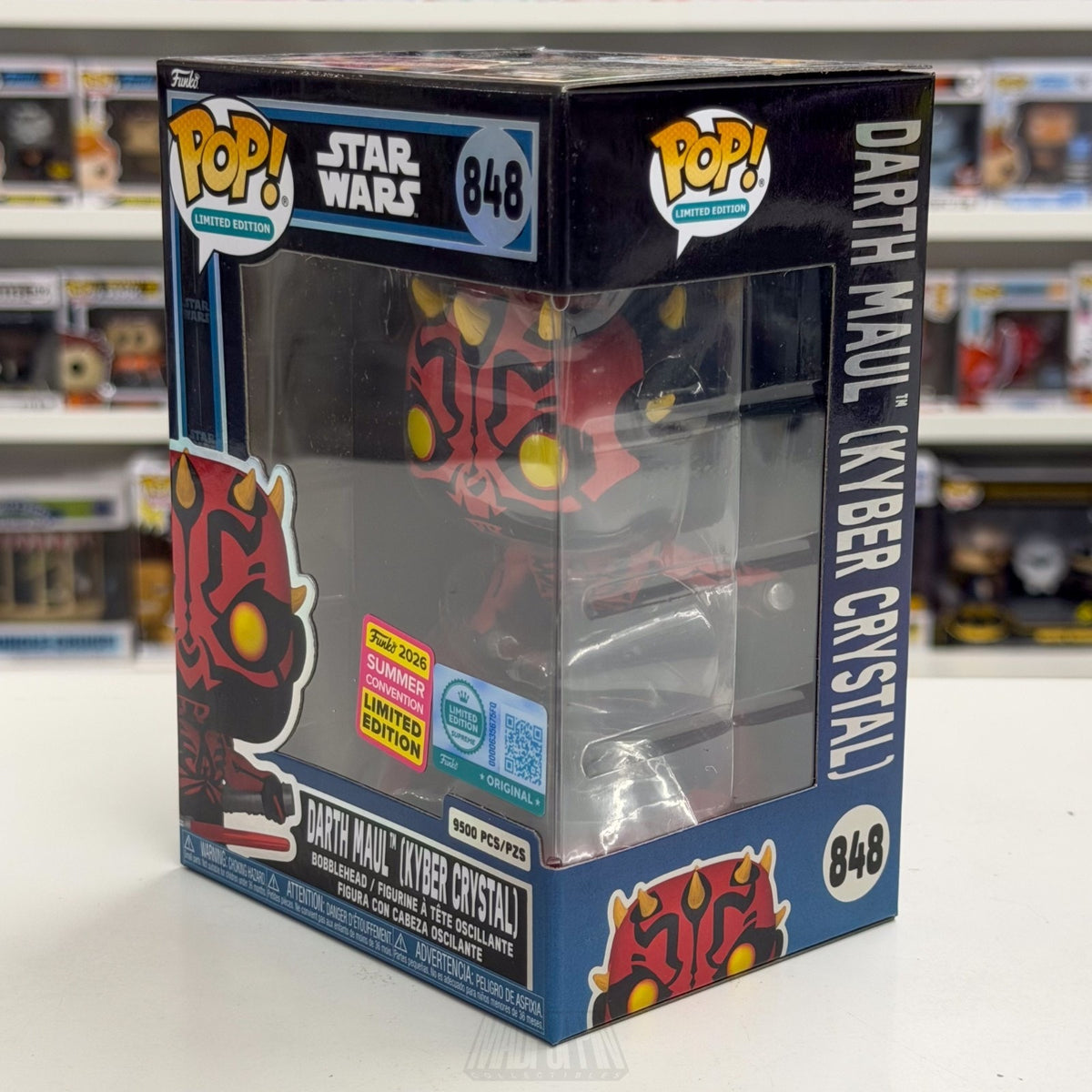 Funko Pop Star Wars Darth Maul Kyber Crystal SDCC Limited 848 Sith Vinyl Figure