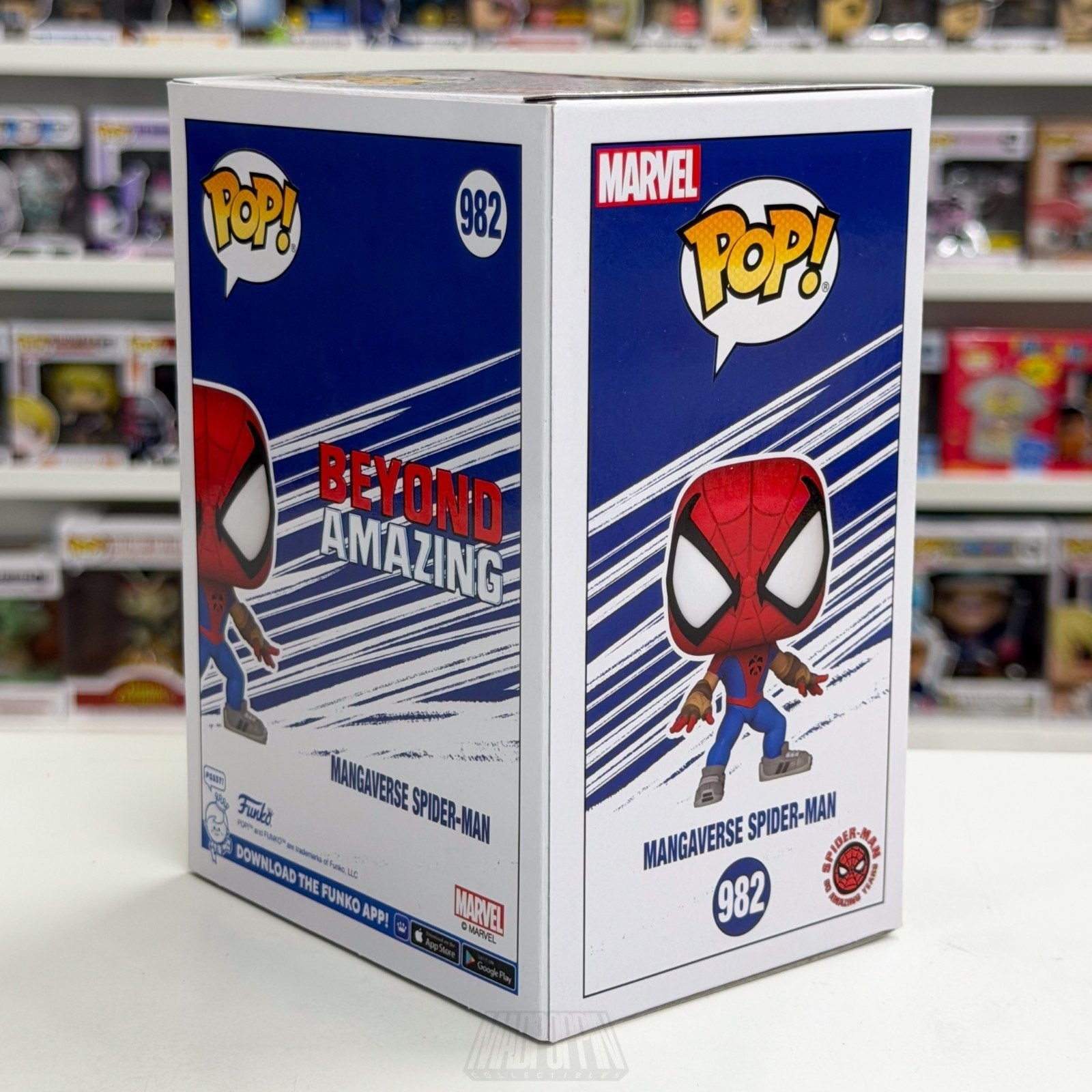 Funko Pop Marvel Mangaverse Spider-Man Amazon 982 Beyond Amazing Vinyl Figure