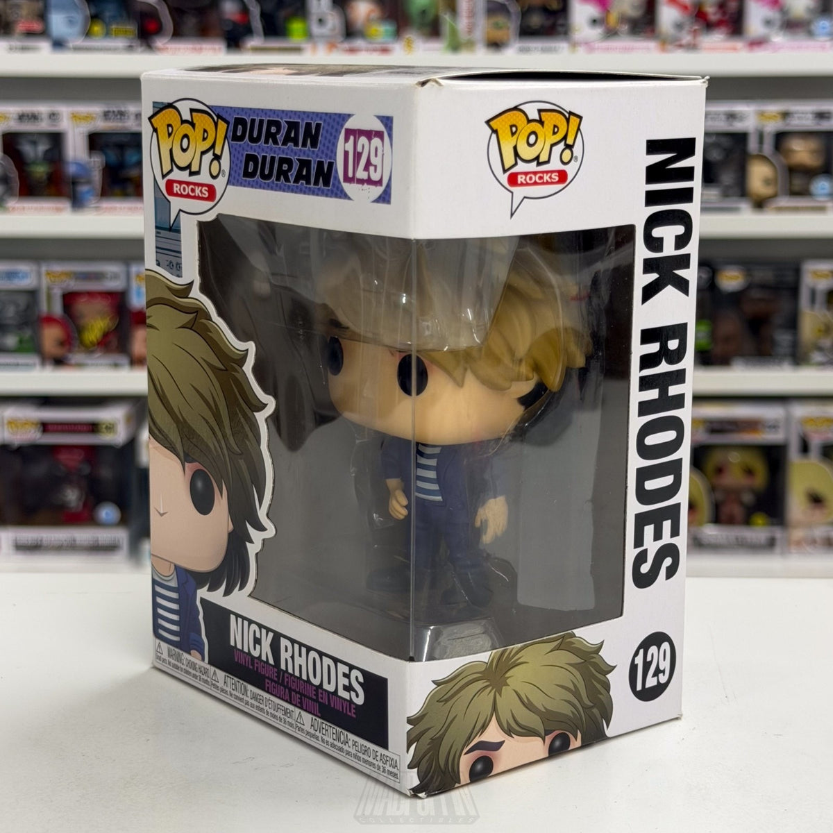 Funko Pop Rocks Duran Duran Nick Rhodes 129 Music English New Wave Vinyl Figure