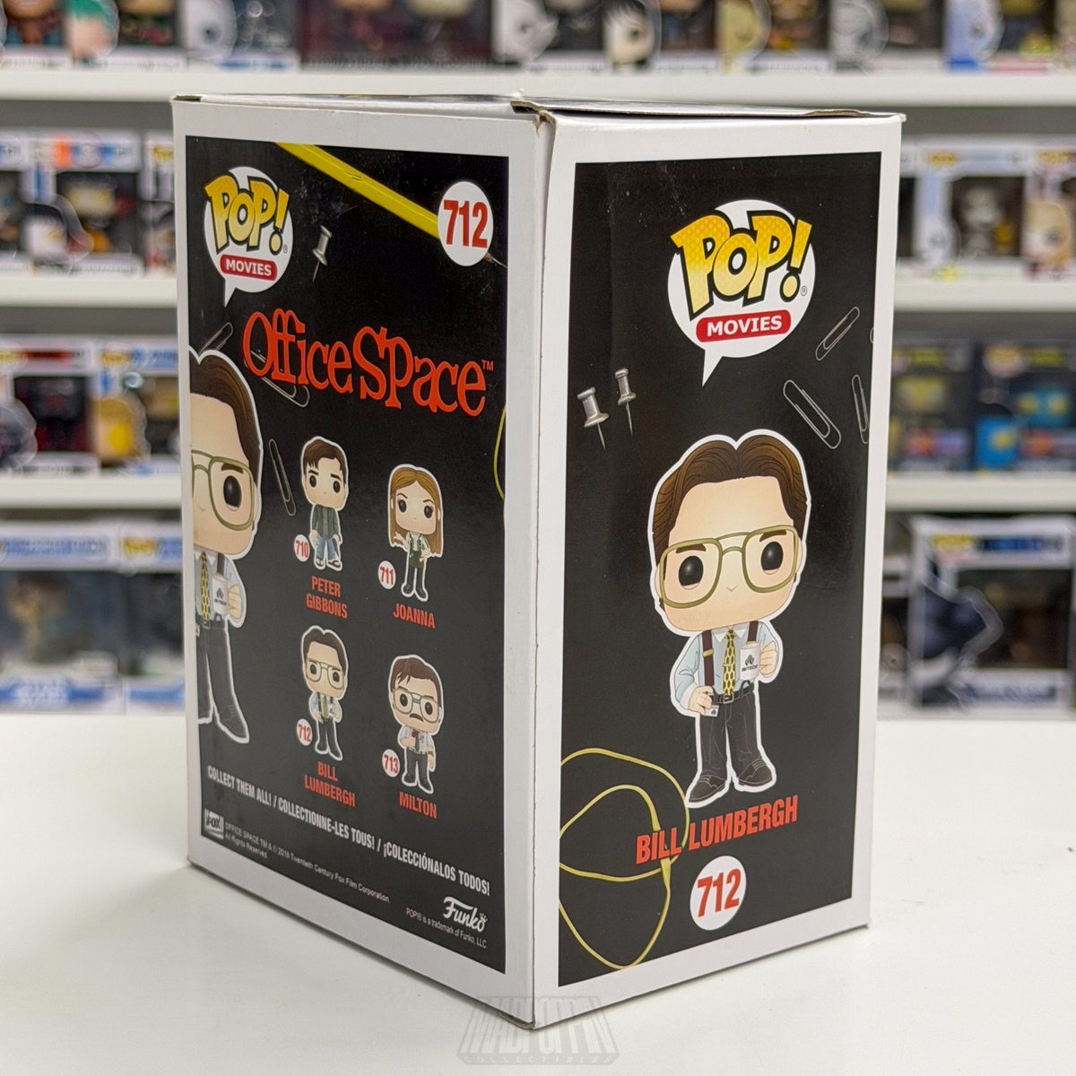 Funko Pop Movies Office Space Bill Lumbergh 712 Boss TPS Report Toy Vinyl Figure