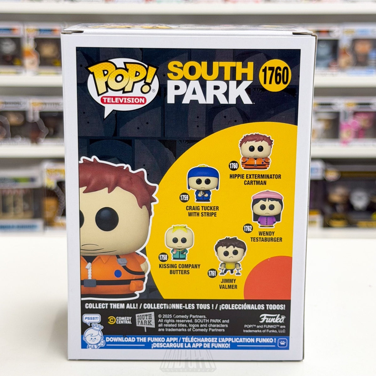 Funko Pop TV South Park Hippie Exterminator Cartman 1760 Animation Vinyl Figure