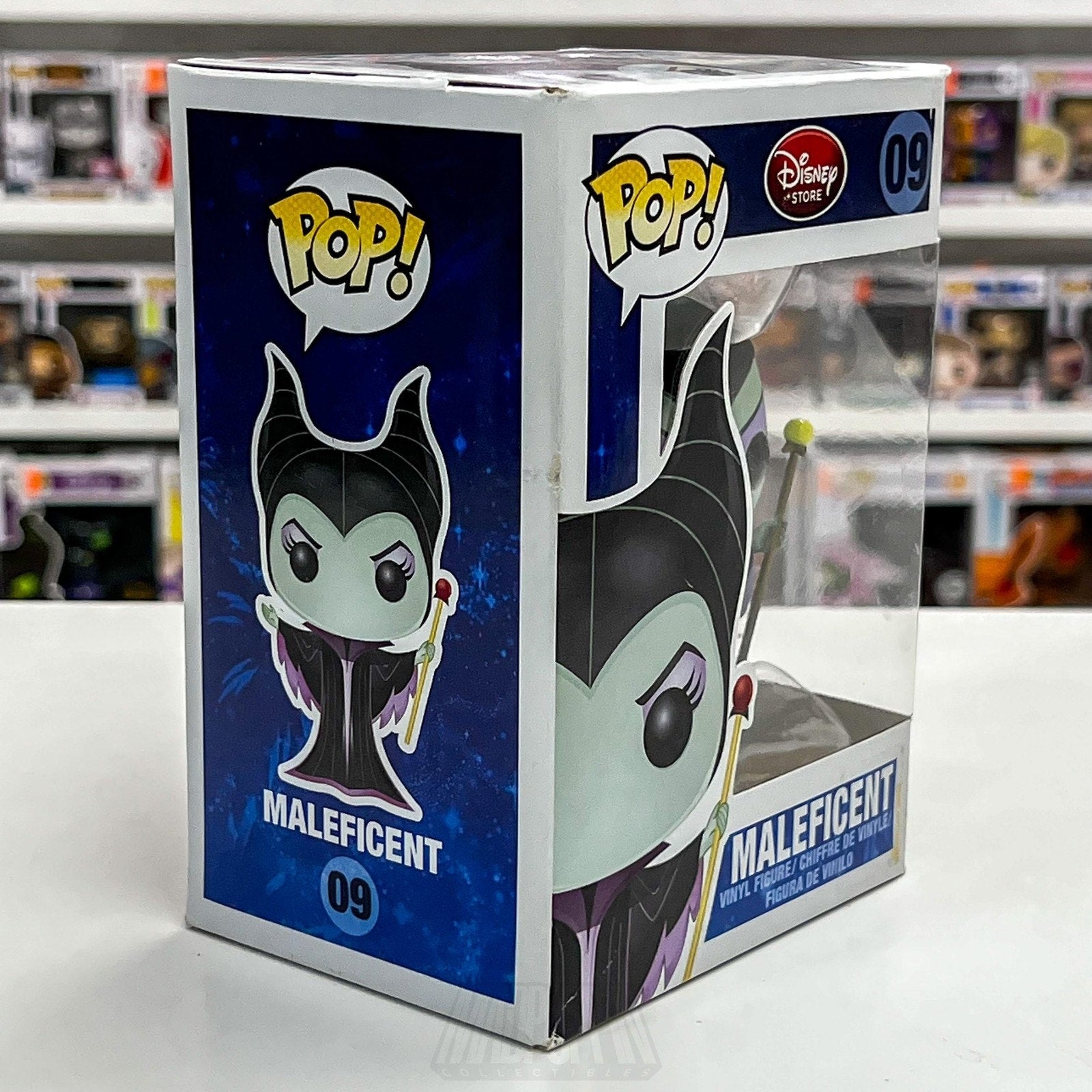 Funko Pop Disney Store Logo Maleficent 09 Villains Series 1 Vinyl Figure Boxed