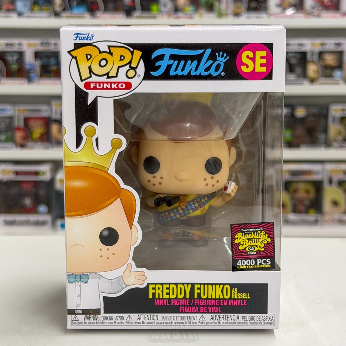 Funko Pop Fundays Blacklight Battle Russell SE Disney Pixar Up Toy Vinyl Figure