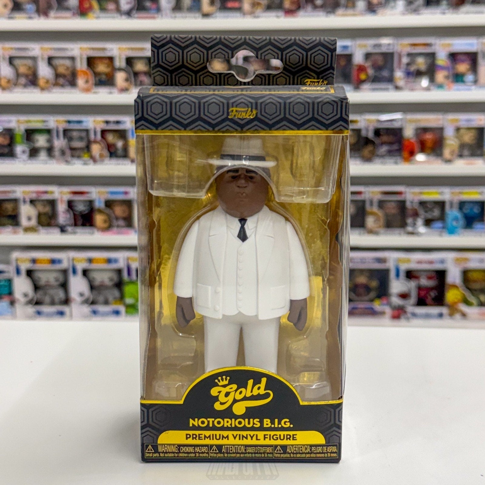 Funko Gold Notorious B.I.G. Biggie Smalls Suit Music Rap Hip Hop Vinyl Figure
