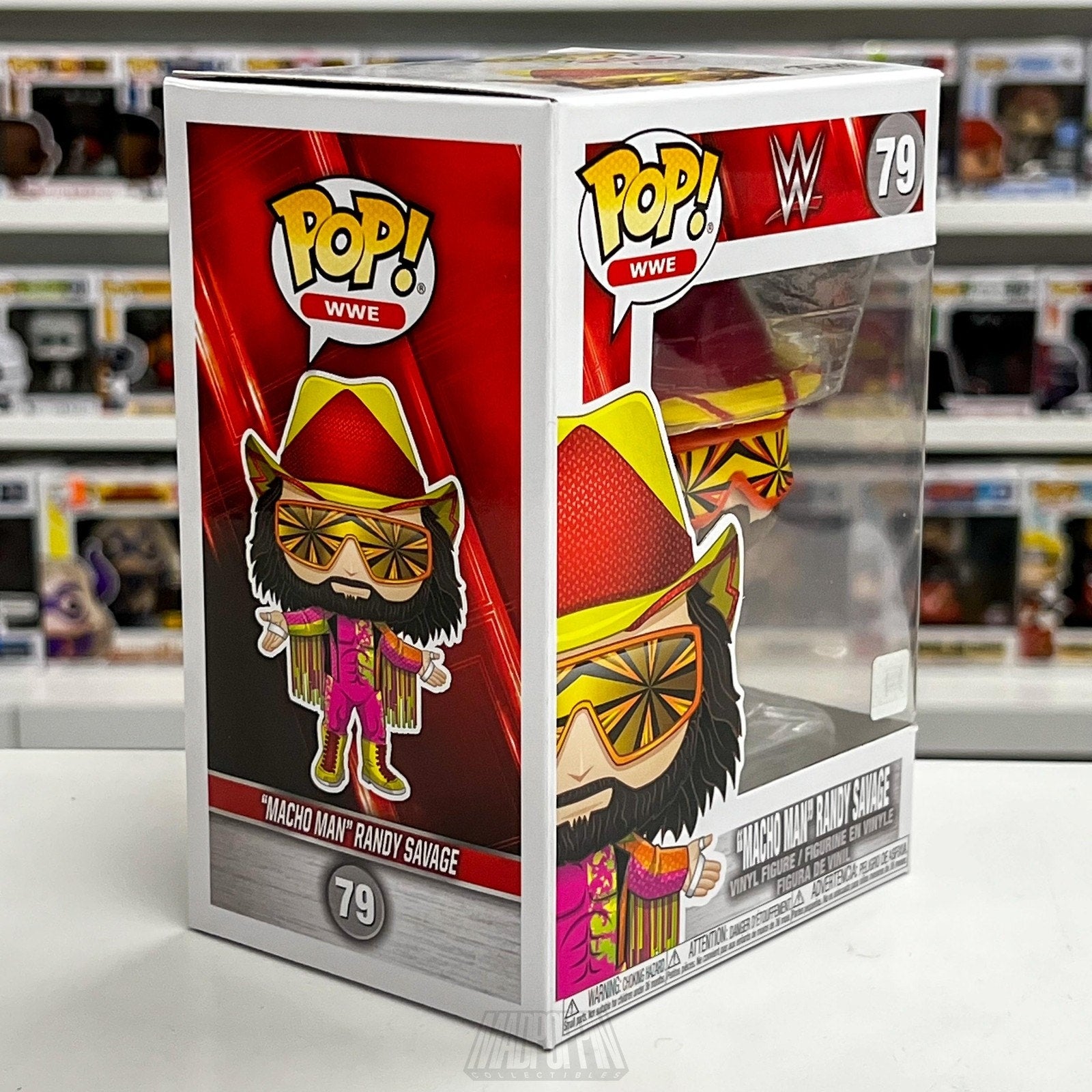 Funko Pop WWE Macho Man Randy Savage Orange Starburst 79 Wrestling Vinyl Figure