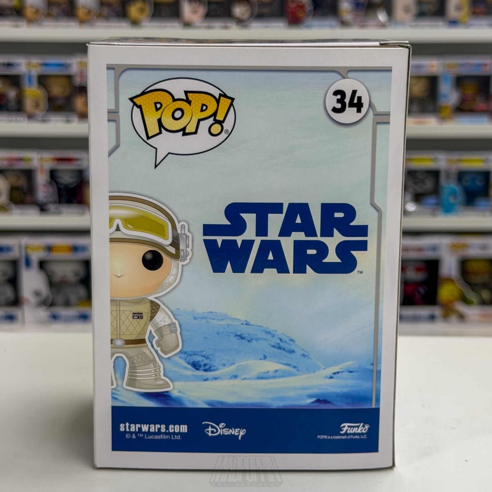 Funko Pop Star Wars Empire Strikes Back Luke Skywalker Hoth Pin Amazon 34 Figure