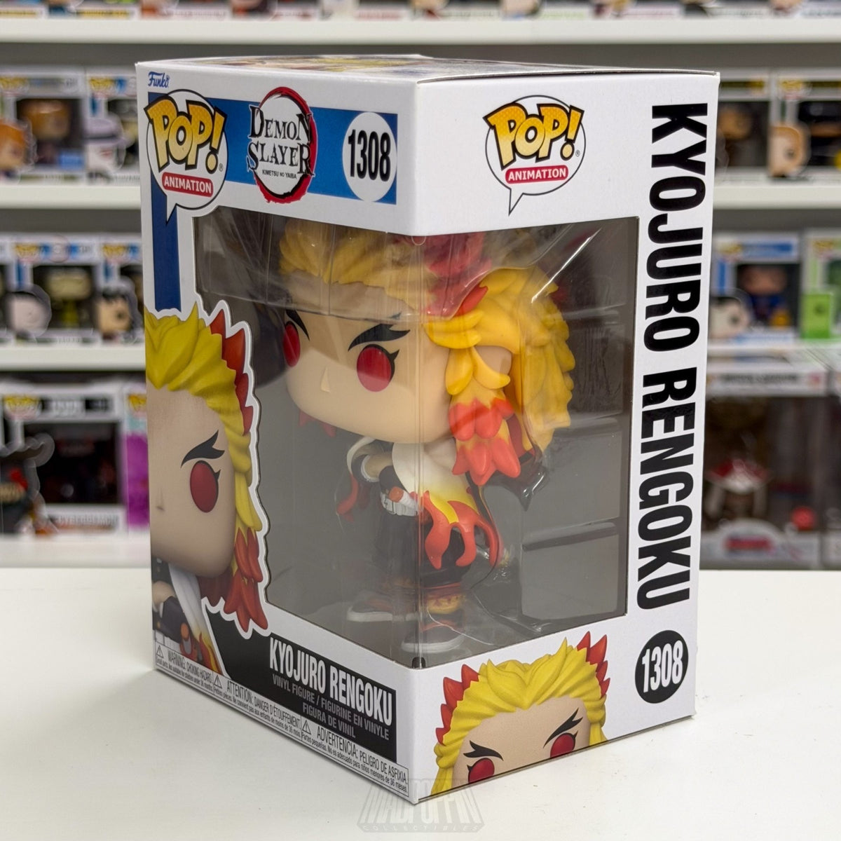 Funko Pop Anime Demon Slayer Kyojuro Rengoku 1308 Japan Manga Toy Vinyl Figure