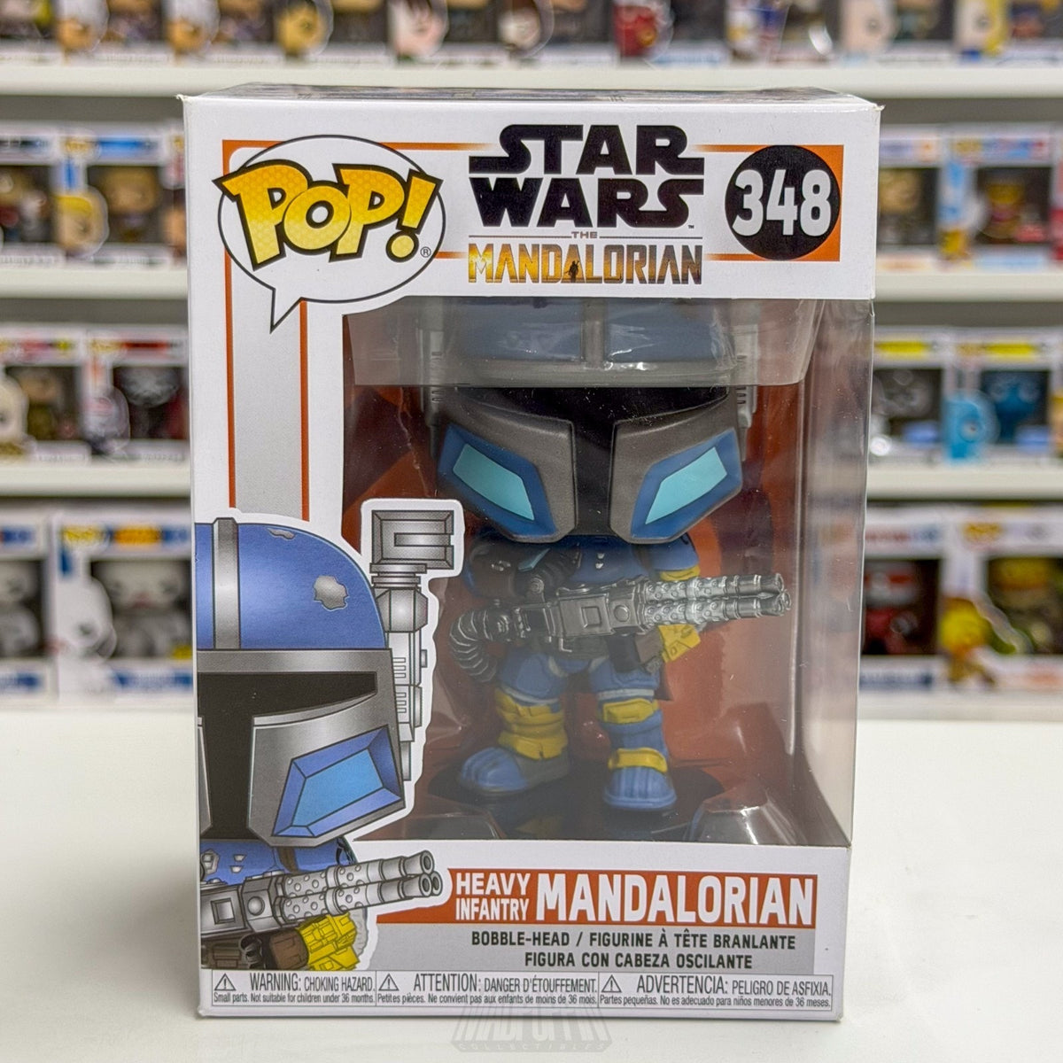 Funko Pop Star Wars Heavy Infantry Mandalorian 348 Beskar Armor Toy Vinyl Figure