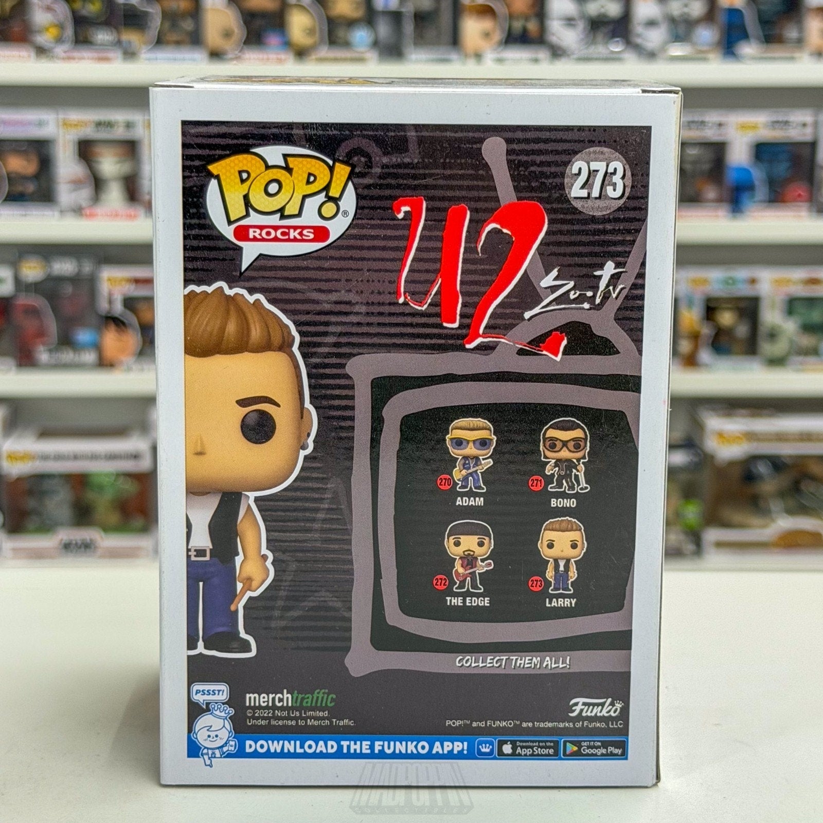 Funko Pop Rocks U2 Zoo TV Larry Mullen 273 Alternative Irish Band Vinyl Figure