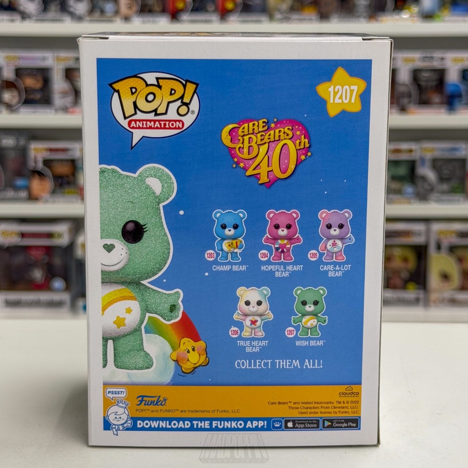 Funko Pop Animation Care Bears Wish Bear Diamond Hot Topic 1207 Toy Vinyl Figure