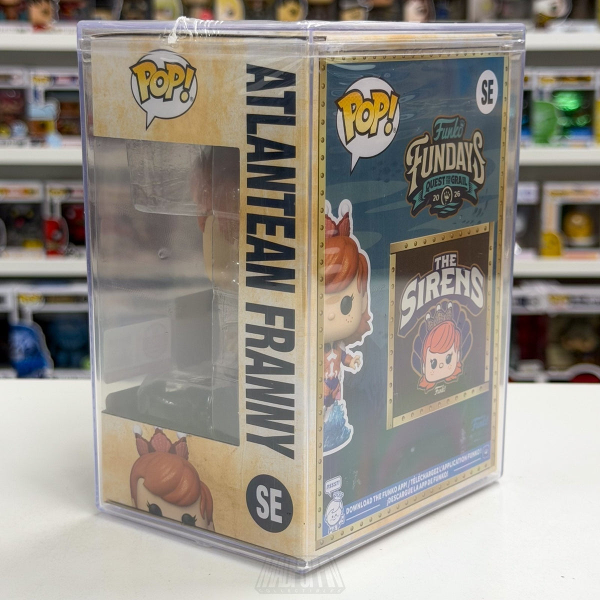 Funko Pop Fundays Atlantean Franny Diamond SE 1150 Grail SDCC 2026 CON STICKER