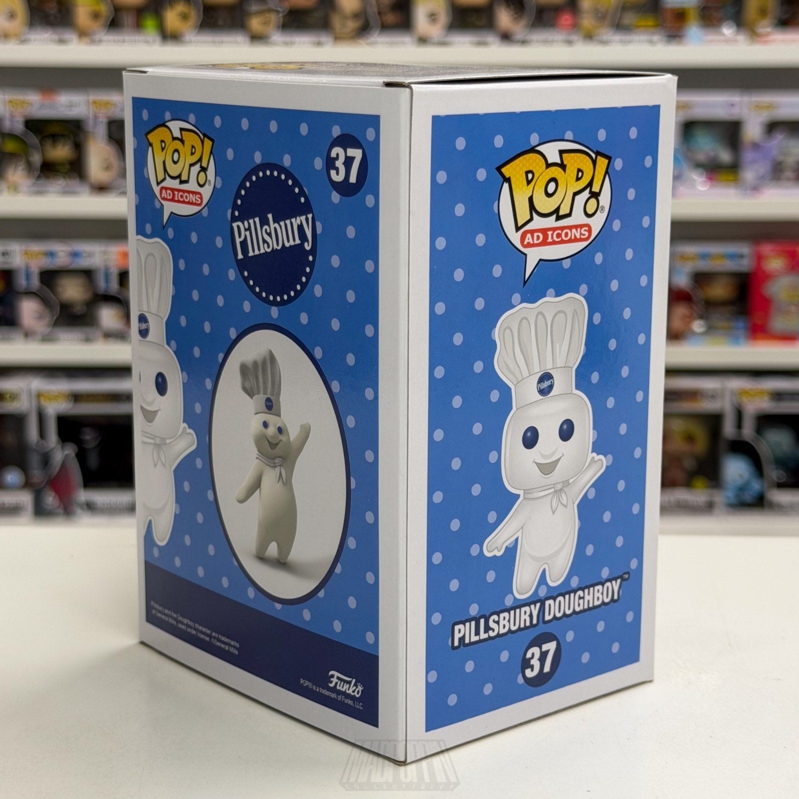 Funko Pop Ad Icons Pillsbury Doughboy Exclusive 37 Mascot Cookies Vinyl Figure