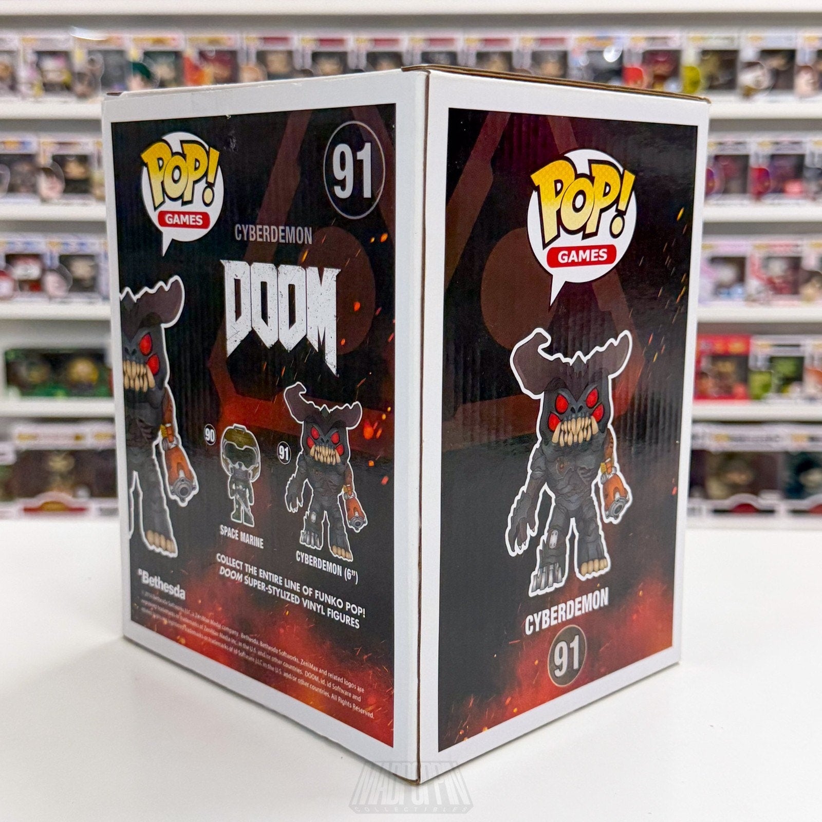 Funko Pop Games Doom Cyberdemon 91 Space Monster Final Boss Toy Vinyl 6" Figure
