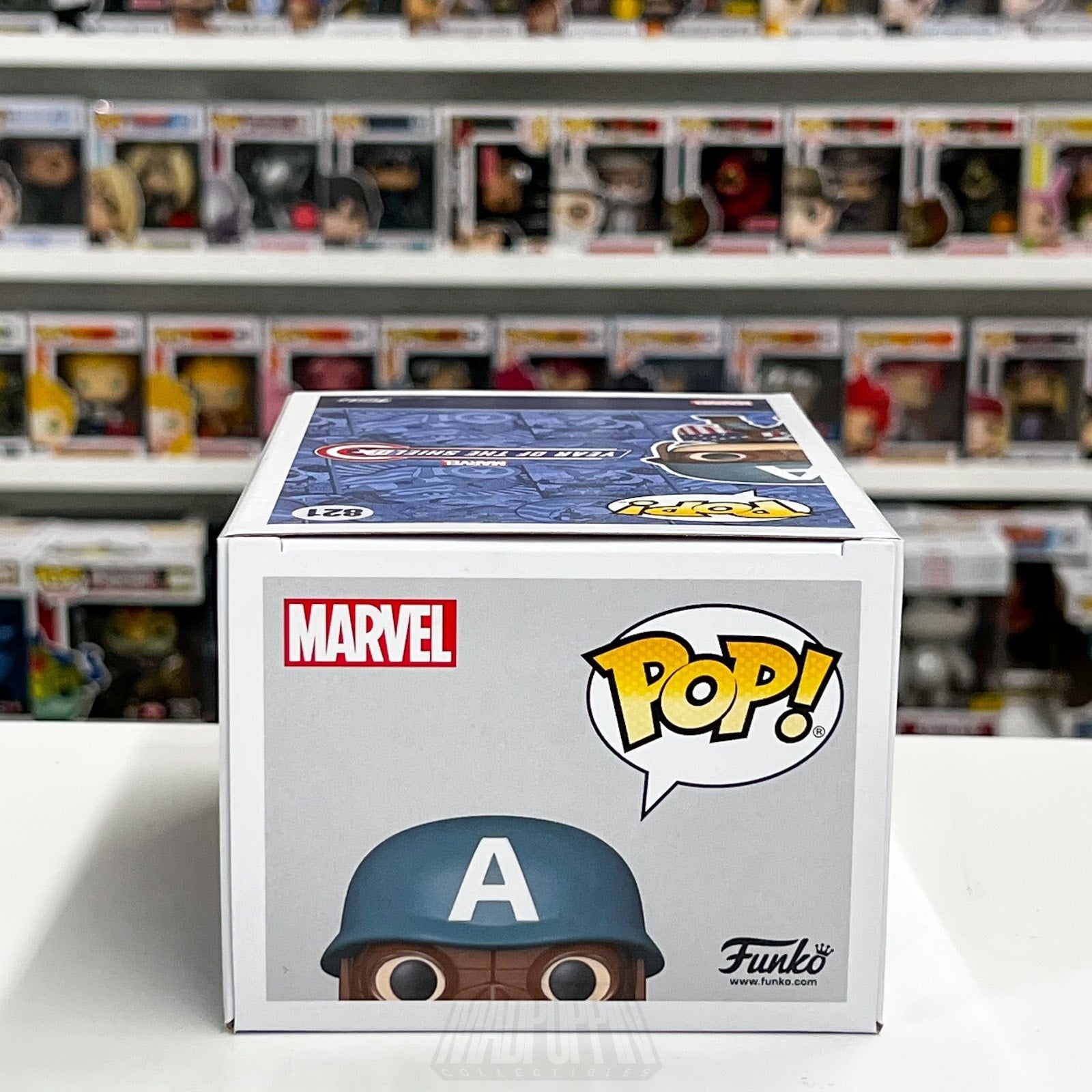 Funko Pop Marvel Collector Corps WWII Ultimates Captain America 821 Vinyl Figure