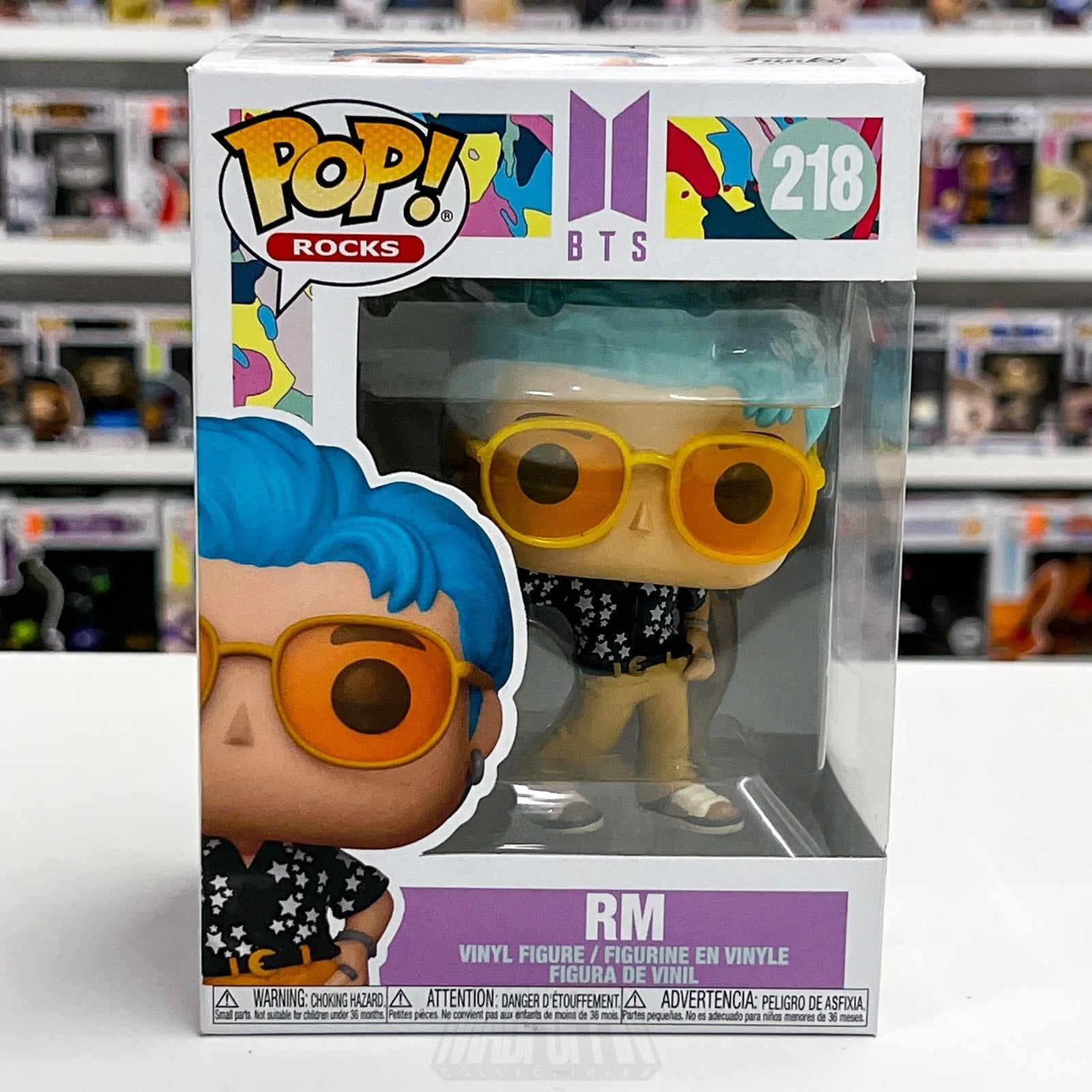 Funko Pop Rocks BTS Dynamite RM 218 Rap Monster Boy Band Korean K-Pop Toy Figure
