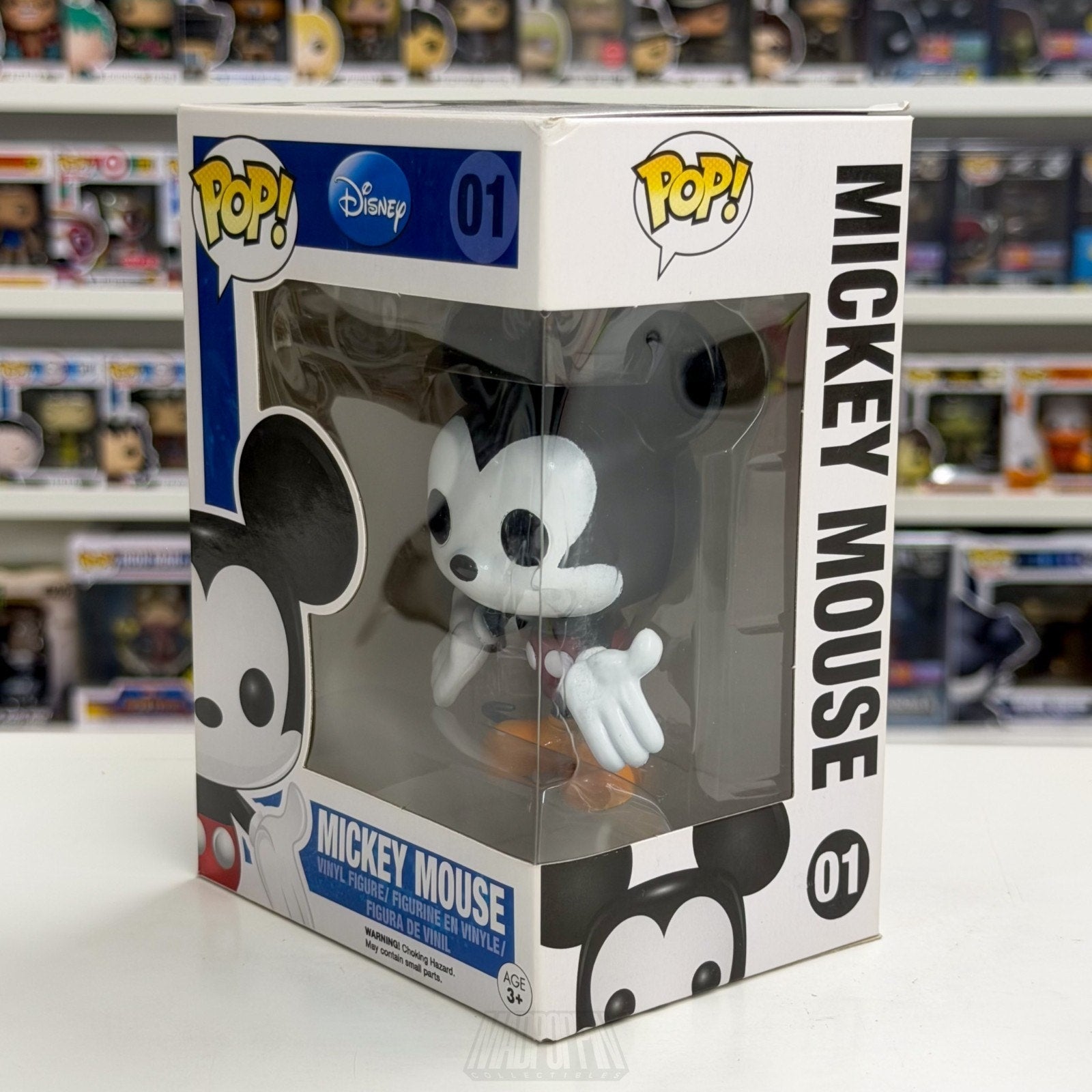 Funko Pop Disney Mickey Mouse Blue Logo Original 01 Mascot Walt Toy Vinyl Figure