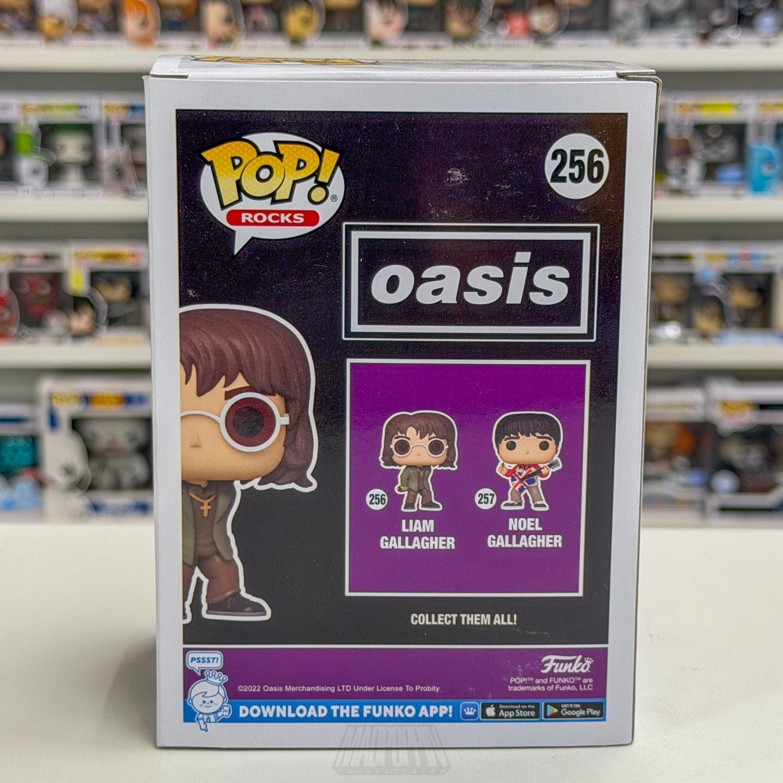 Funko Pop Rocks Oasis Liam Gallagher 256 British English Band Toy Vinyl Figure