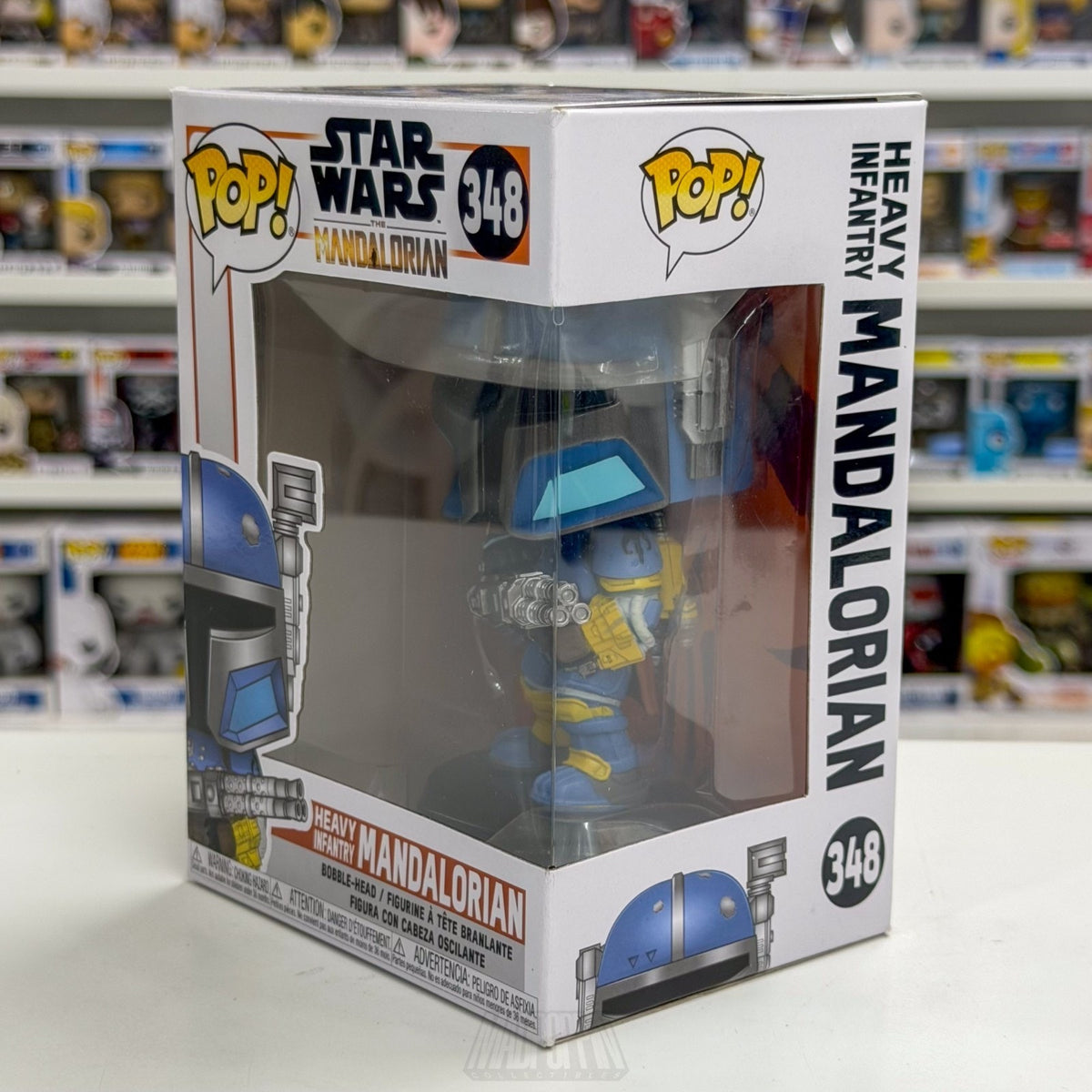 Funko Pop Star Wars Heavy Infantry Mandalorian 348 Beskar Armor Toy Vinyl Figure