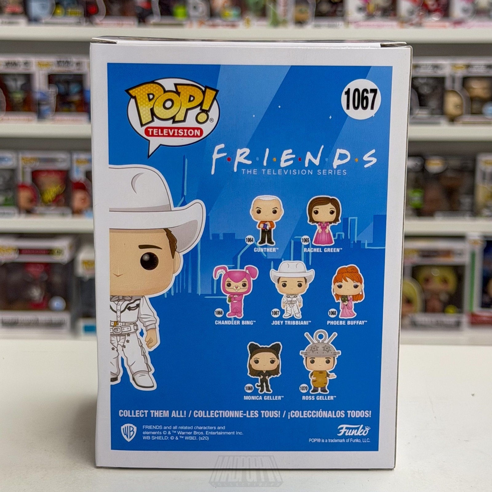 Funko Pop TV Friends Joey Tribbiani 1067 White Cowboy Outfit Toy Vinyl Figure