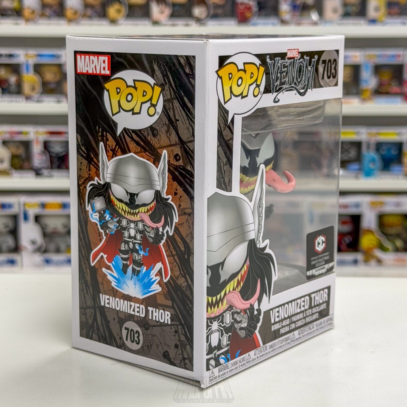 Funko Pop Marvel Venomized Thor Chalice Collectibles 703 Symbiote Vinyl Figure