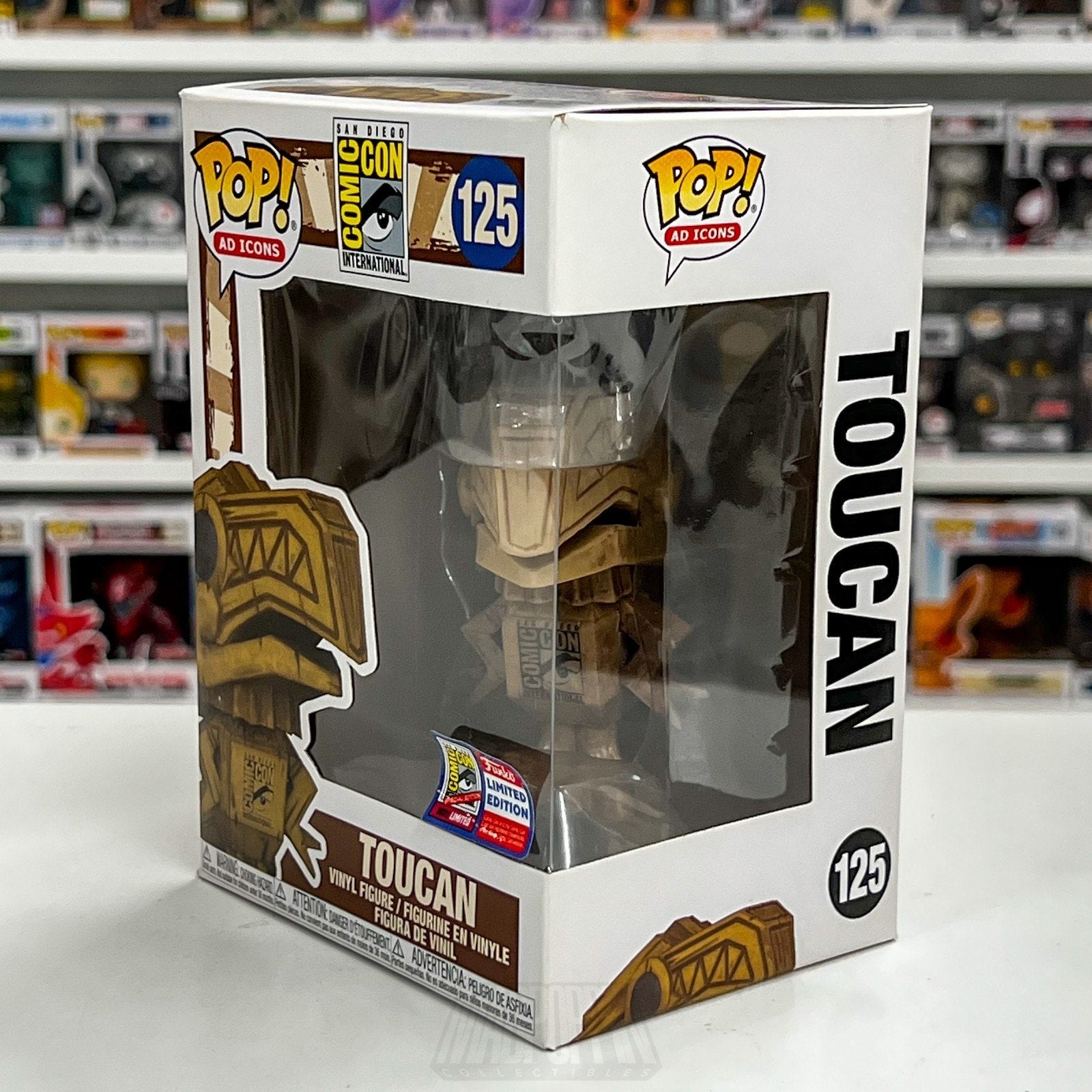 Funko Pop Ad Icons San Diego Comic Con SDCC Toucan Tiki 125 Official Toy Figure