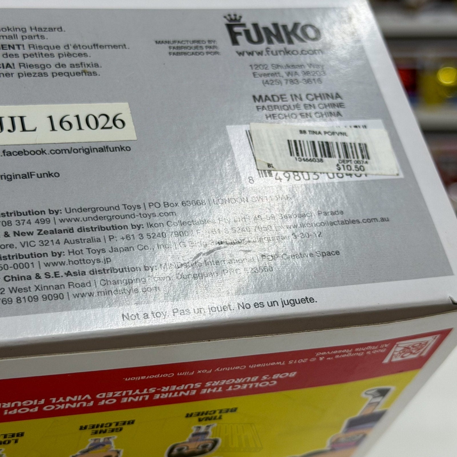 Funko Pop Animation Bobs Burgers Tina Belcher 76 Sitcom New Jersey Vinyl Figure