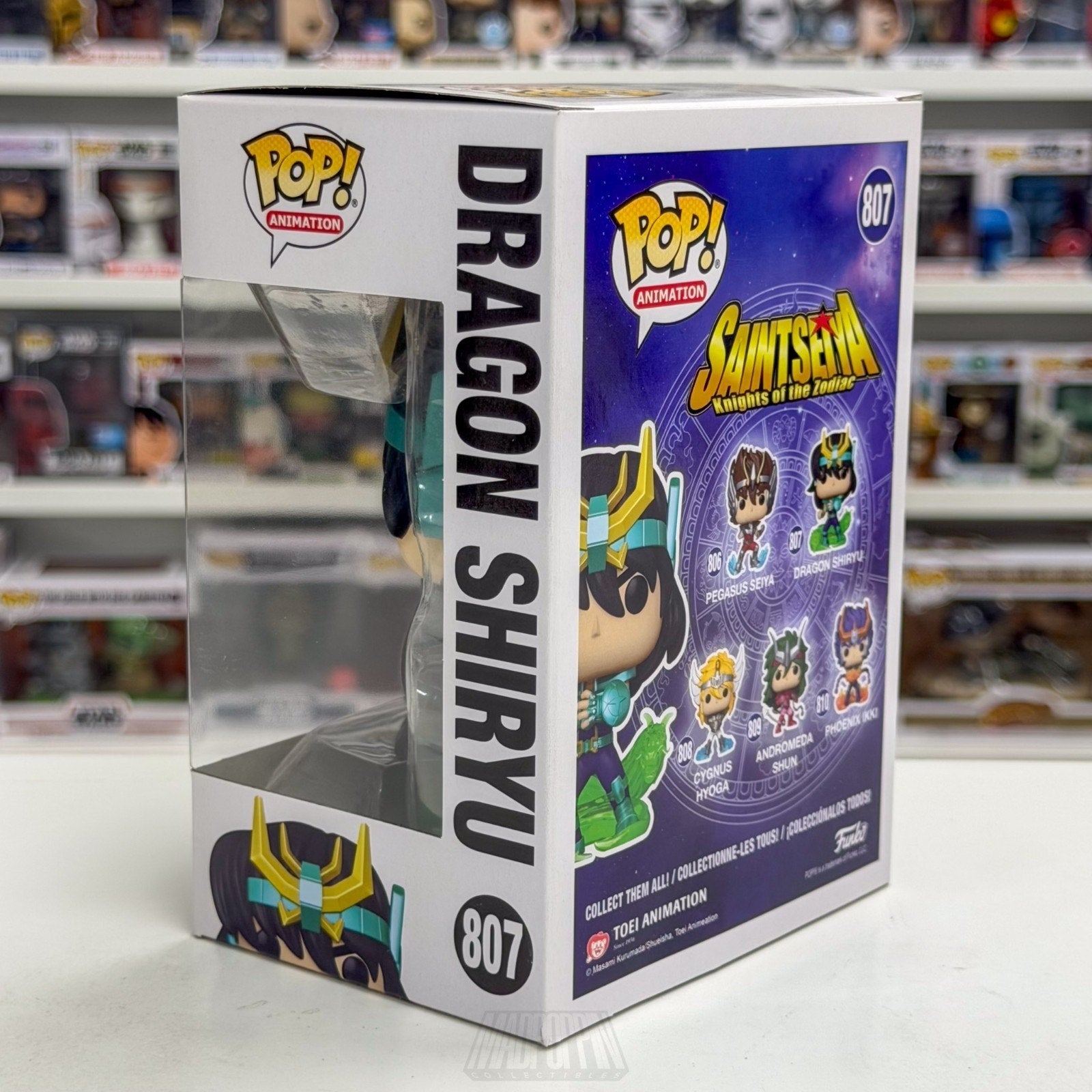 Funko Pop Anime Saint Seiya Dragon Shiryu 807 Japanese Manga Toy Vinyl Figure