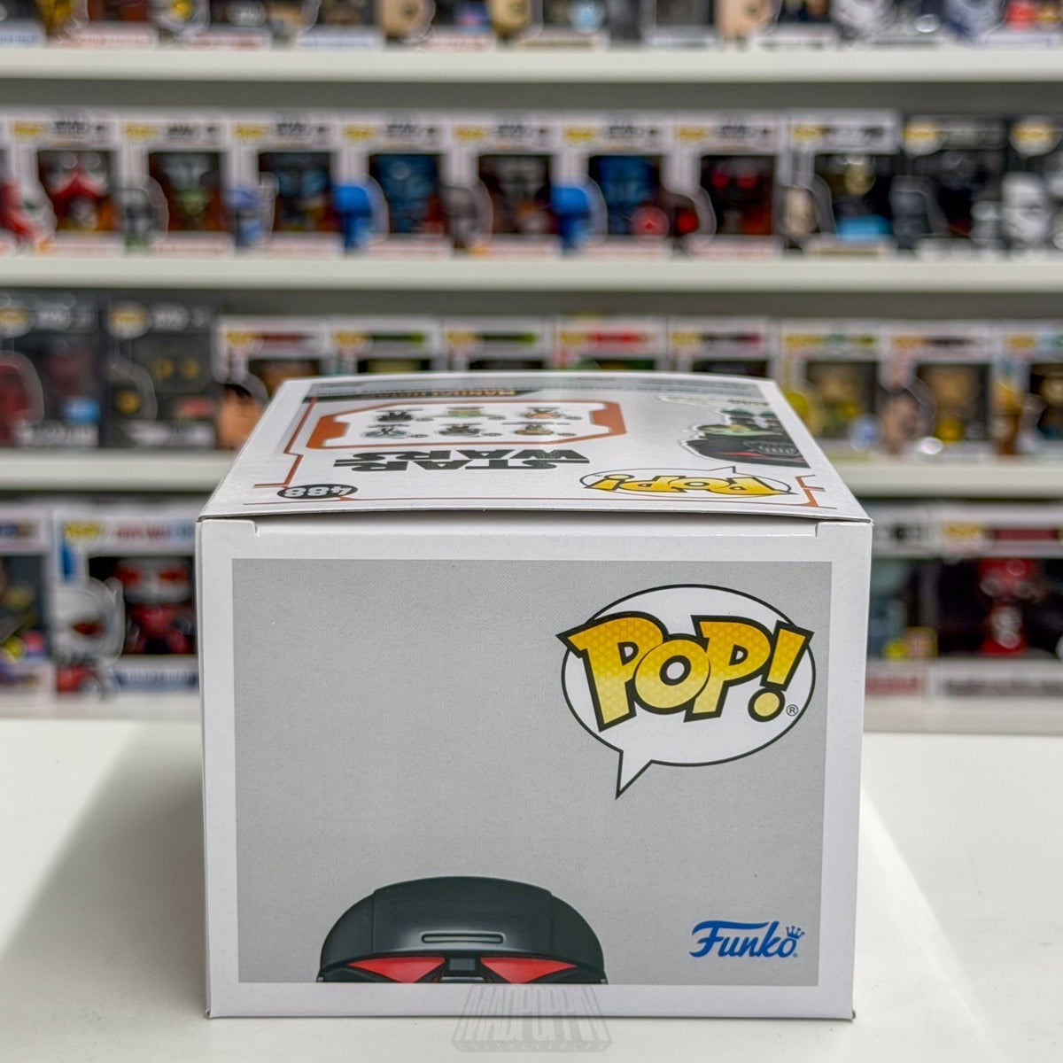 Funko Pop Star Wars Dark Trooper w/Grogu Entertainment Earth 488 Vinyl Figure
