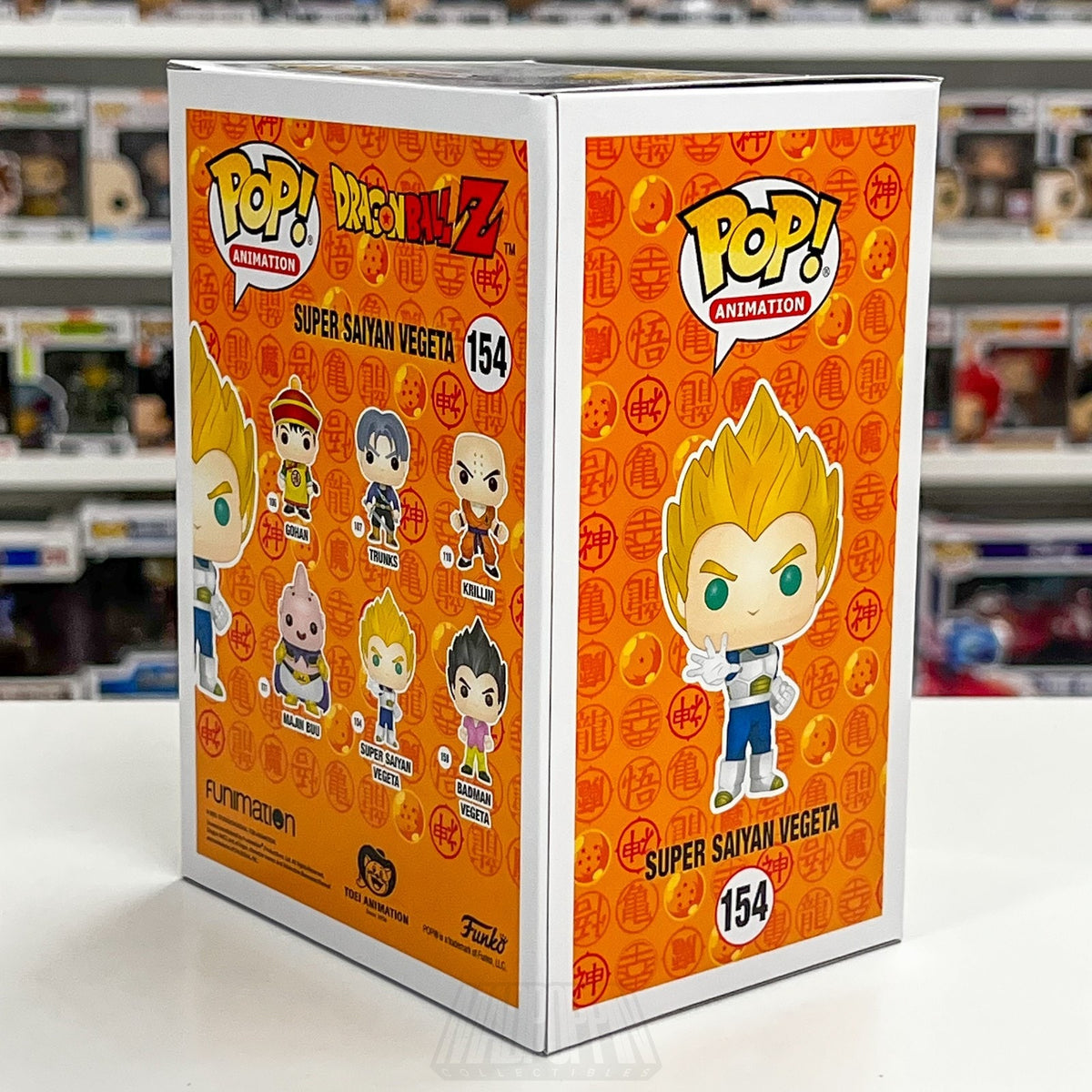 Funko Pop Anime Dragon Ball Z DBZ Super Saiyan Vegeta AAA Exclusive 154 Figure