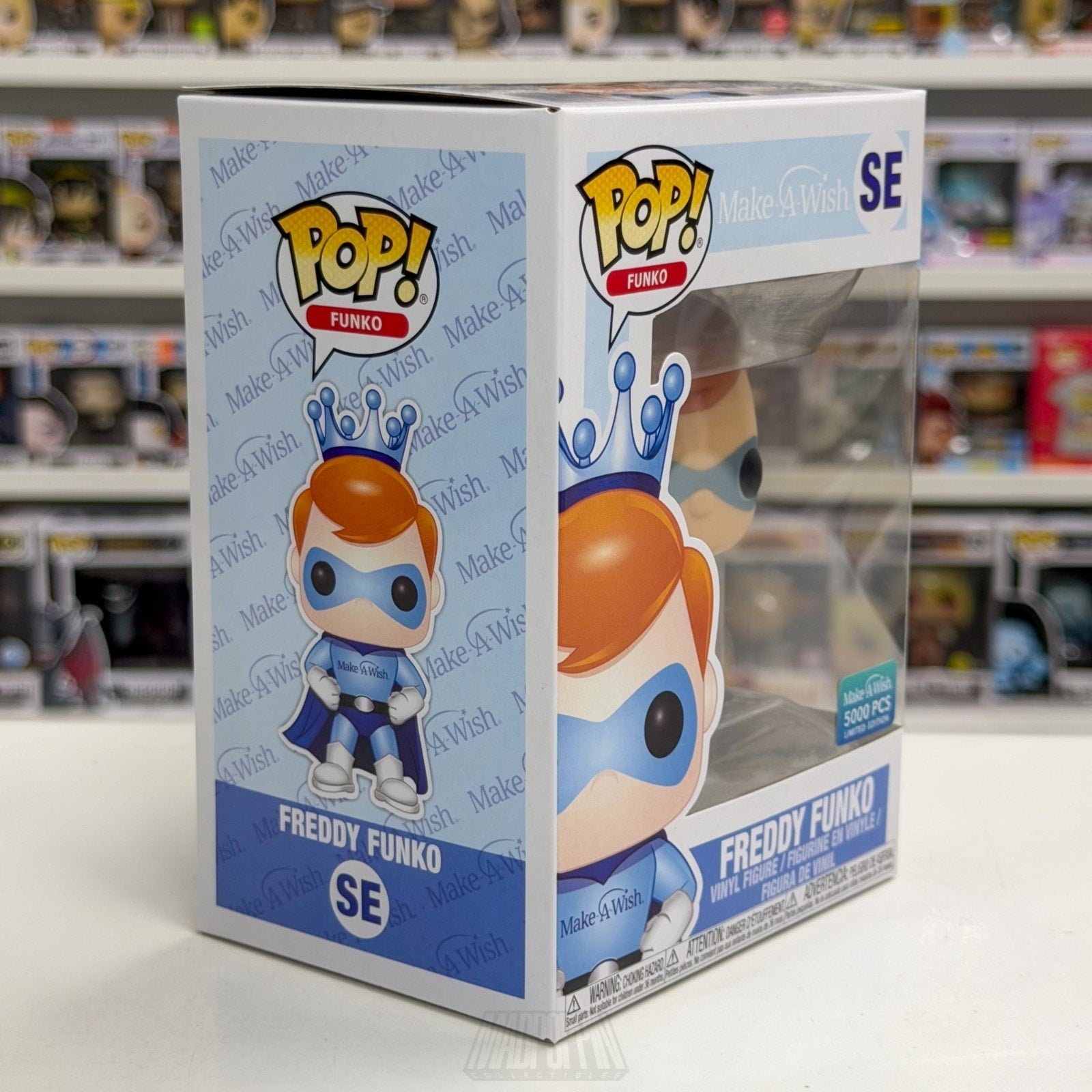 Funko Pop Make a Wish Freddy Funko Superhero Metallic 5000 PCS SE Vinyl Figure