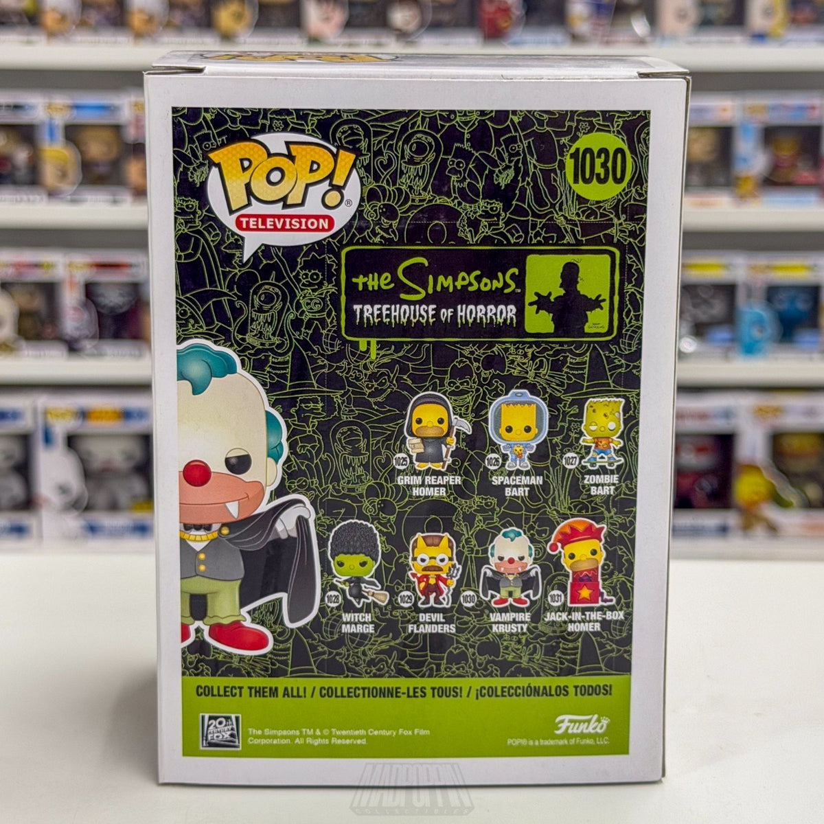 Funko Pop TV Simpsons Treehouse of Horror Vampire Krusty 1030 Clown Vinyl Figure