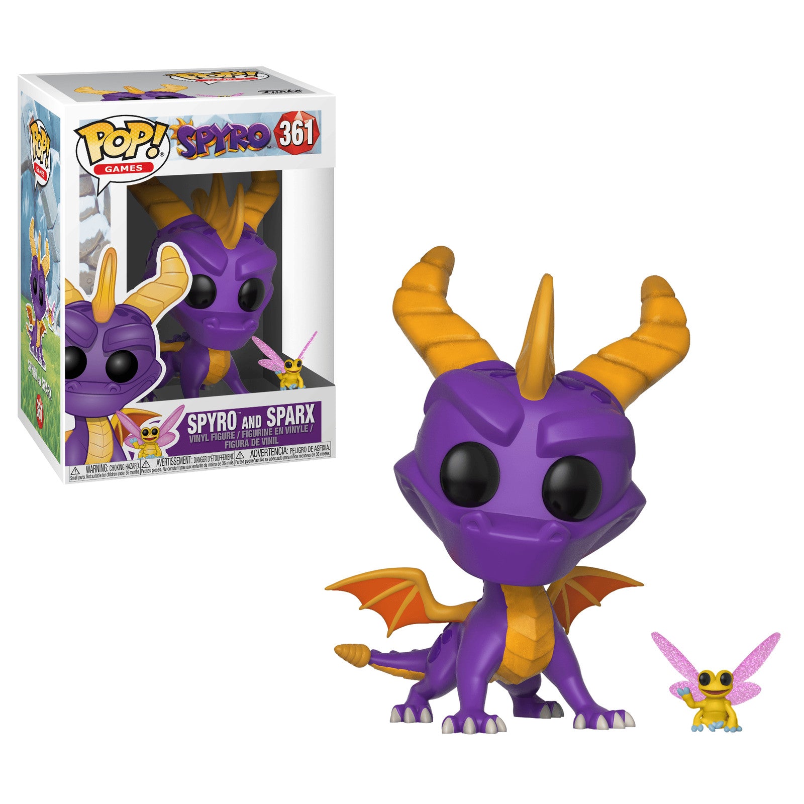 Funko POP Games Spyro and Sparx 361 Vinyl Figure New in Box 2018 PlayStation Toy